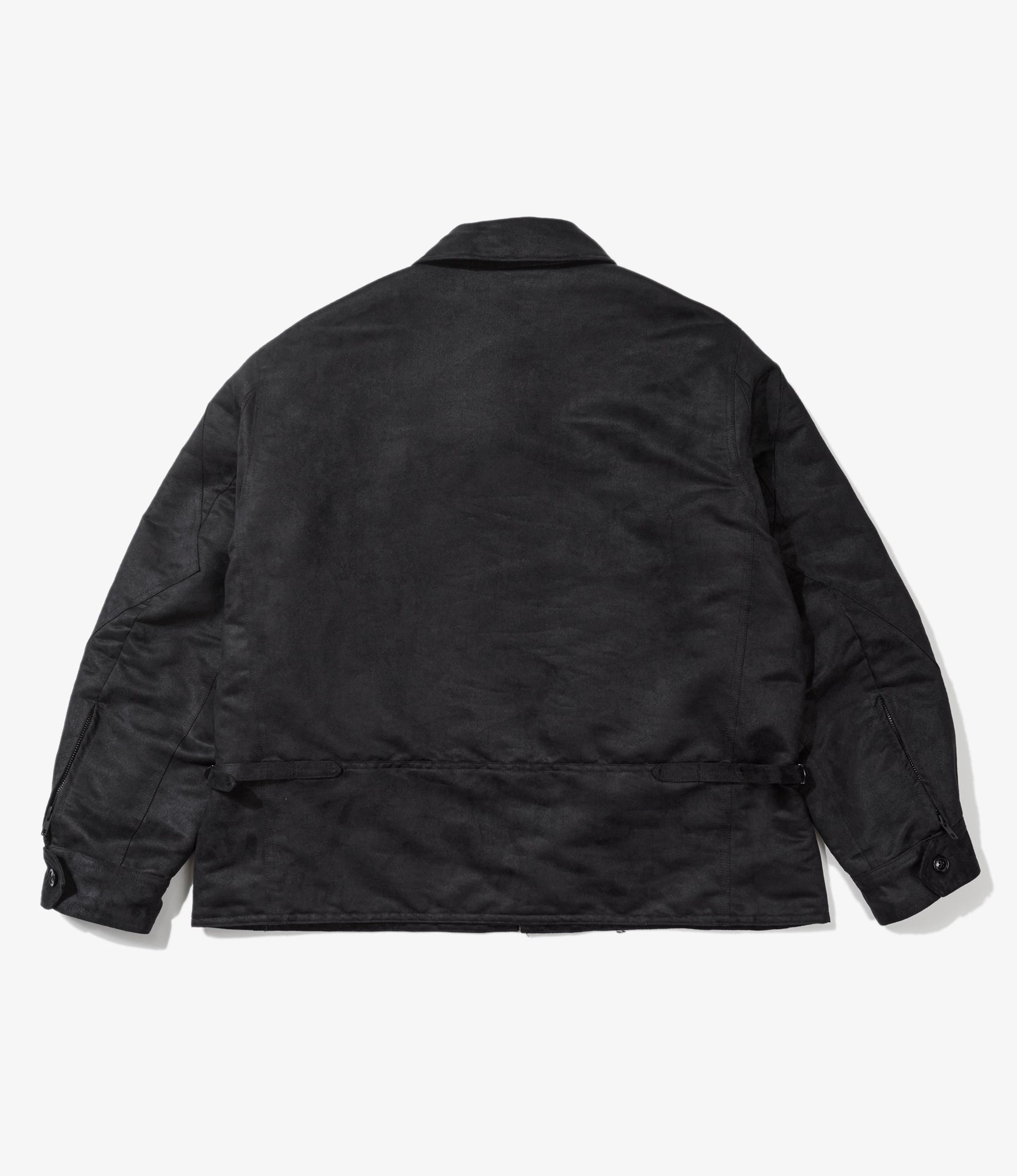 G8 Jacket - Black Polyester Fake Suede