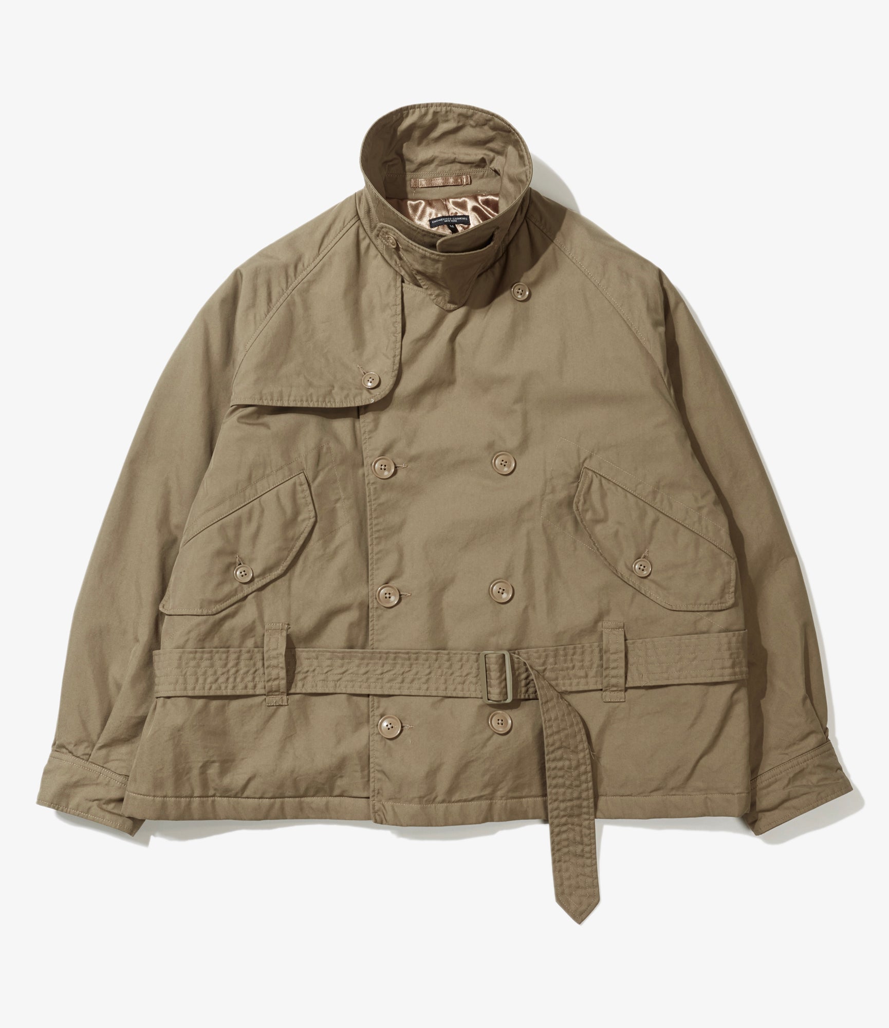 Short Trench - Khaki Nyco Twill