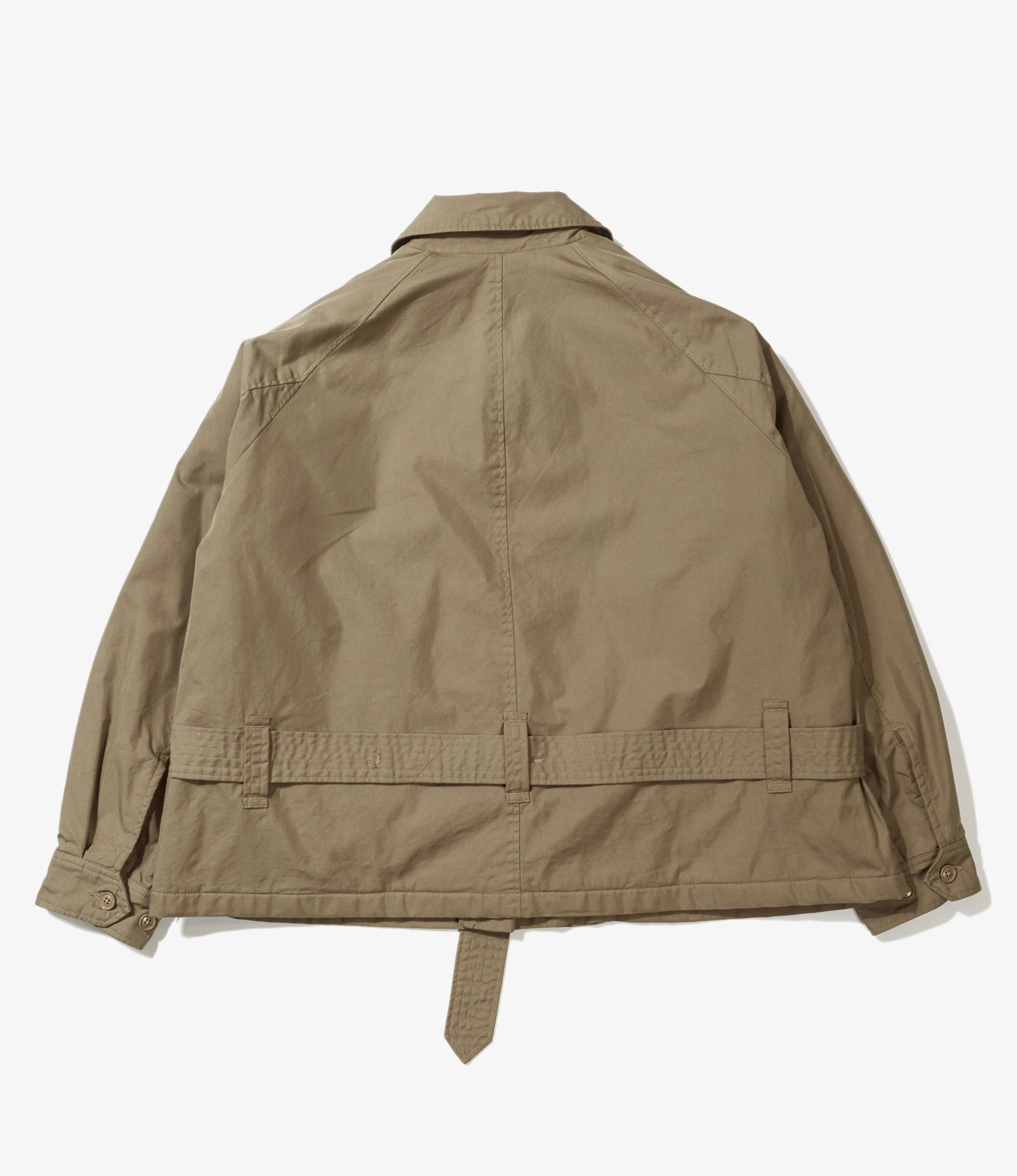 Short Trench - Khaki Nyco Twill