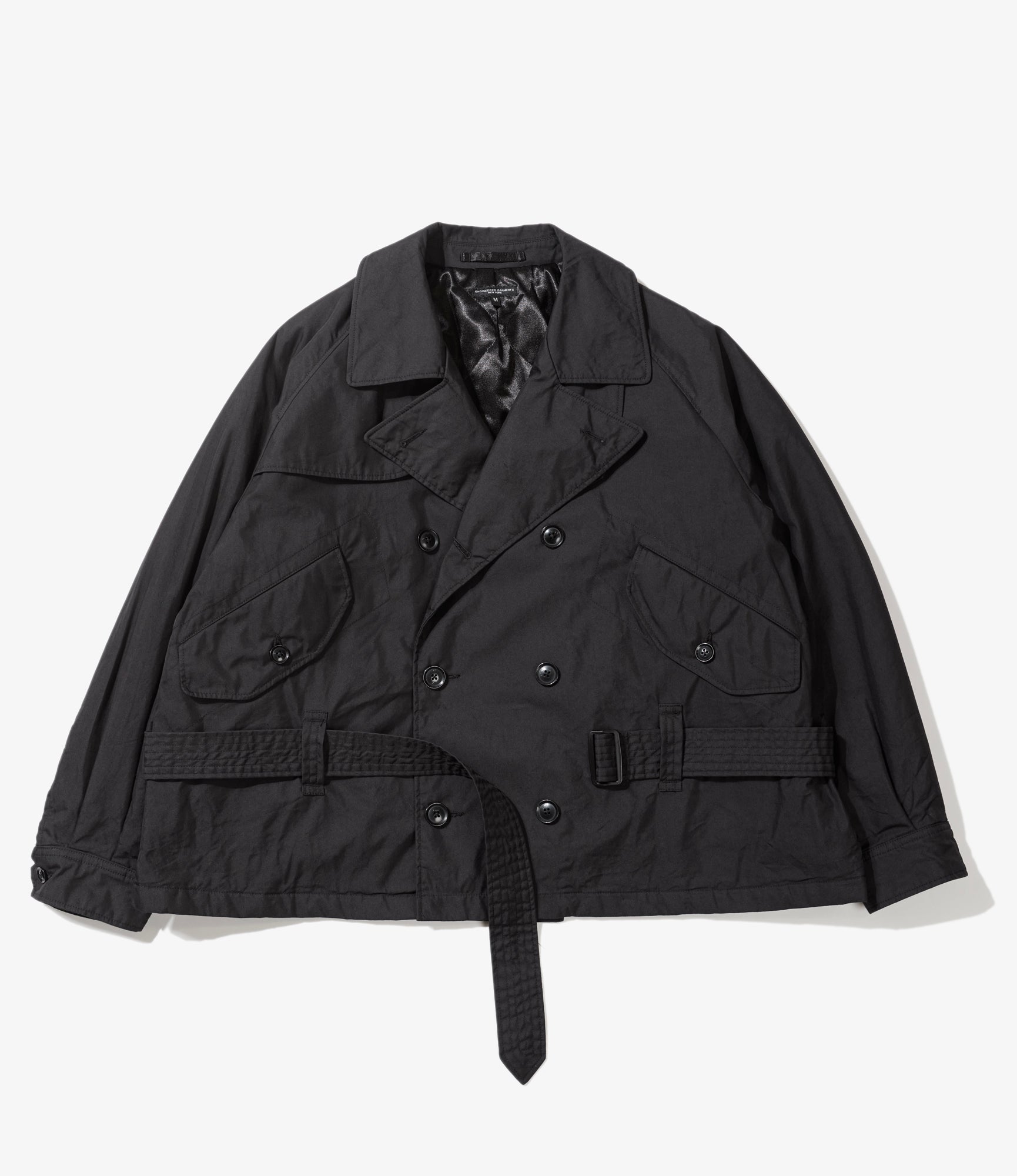 Short Trench - Black Nyco Twill