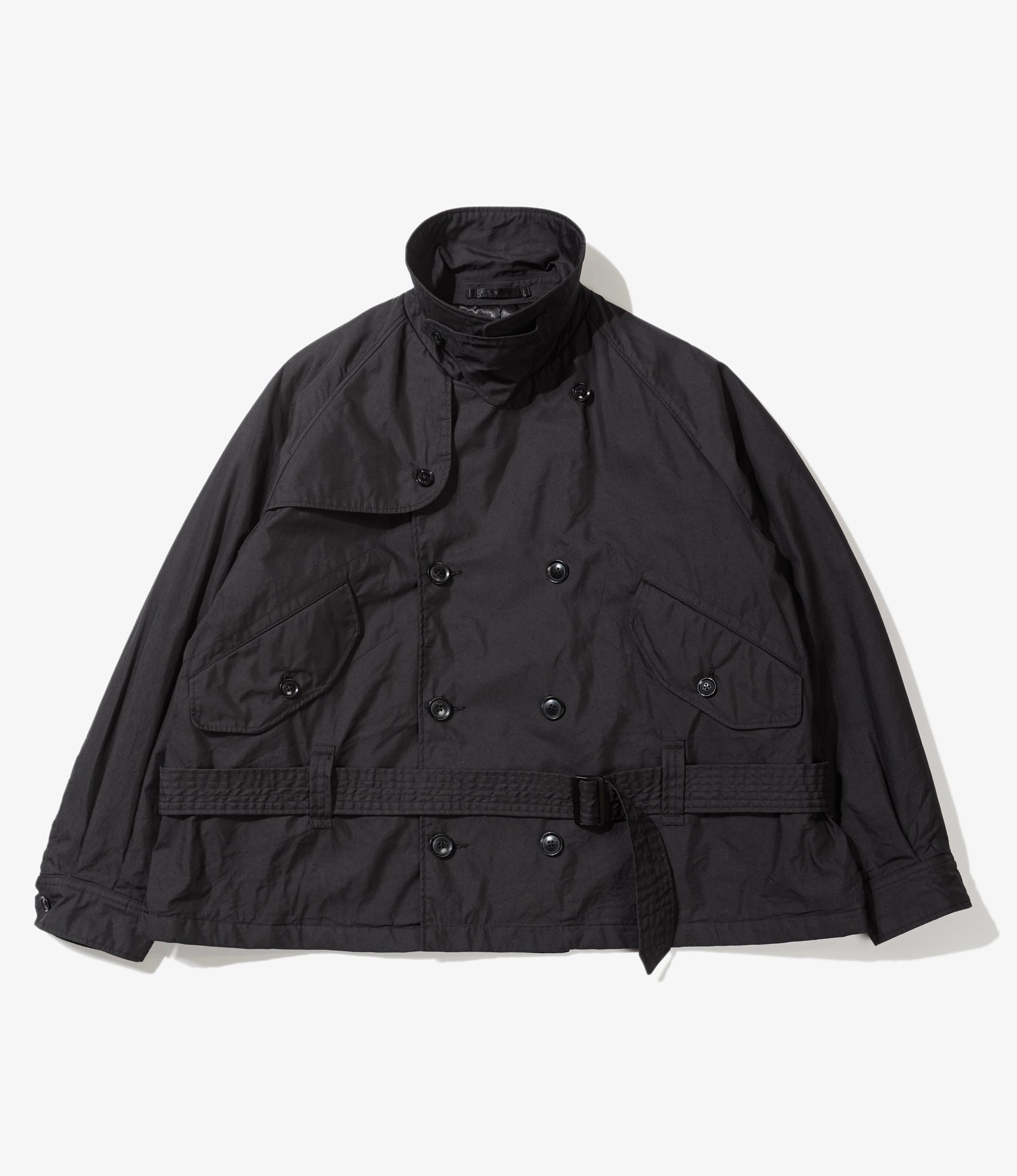 Short Trench - Black Nyco Twill