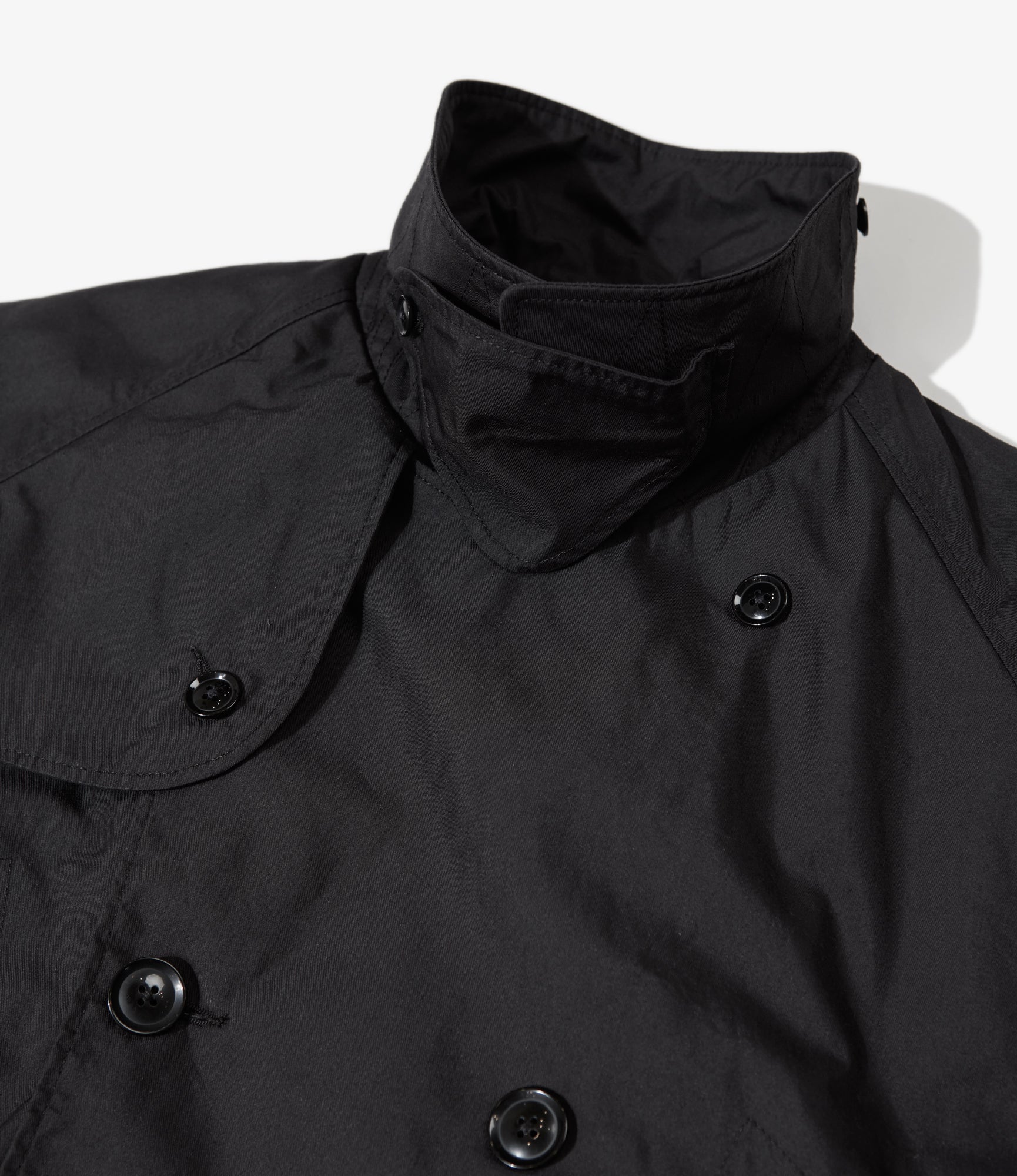 Short Trench - Black Nyco Twill