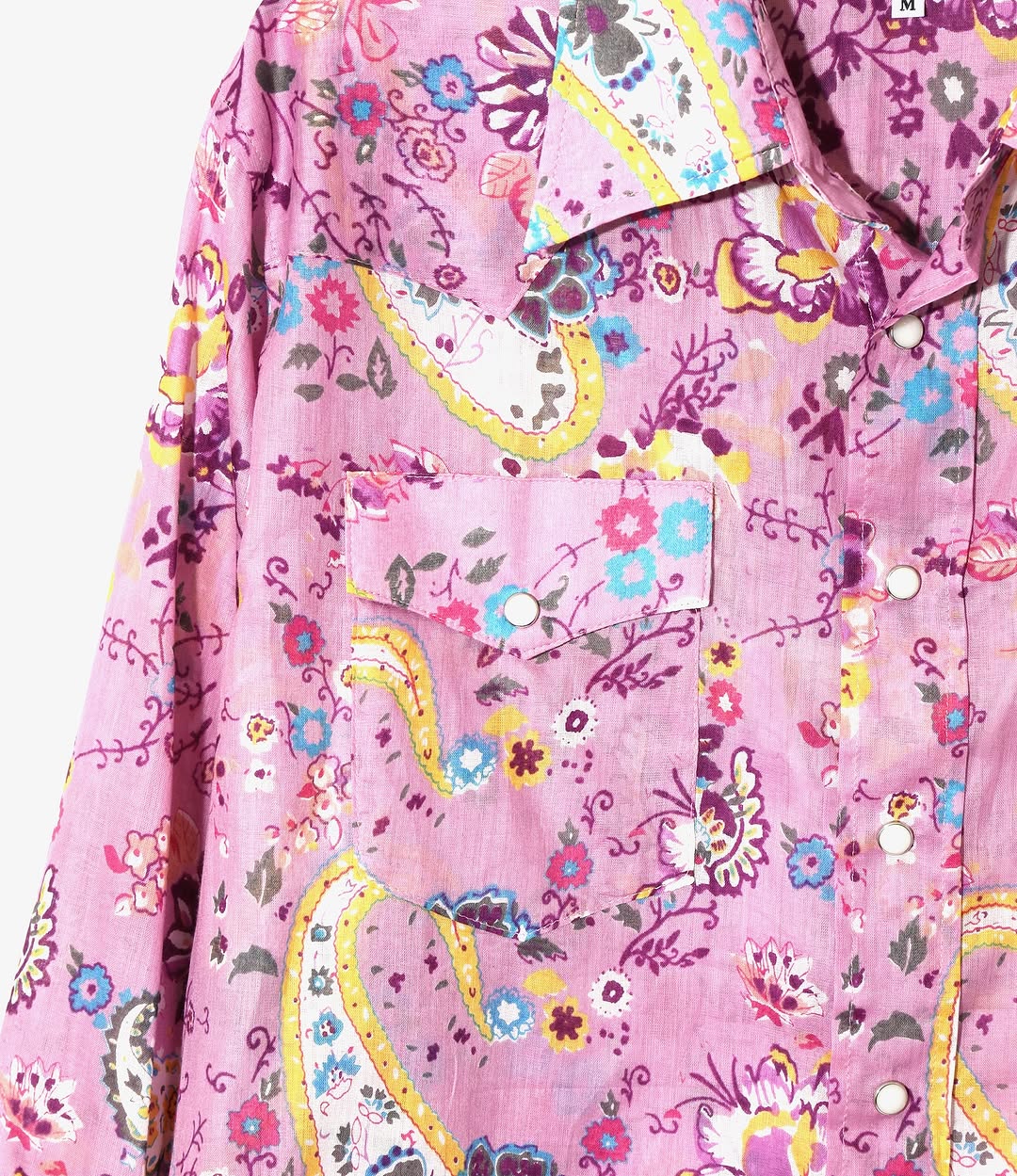 Western Shirt - Pink - Printed Cotton Lawn / Floral
