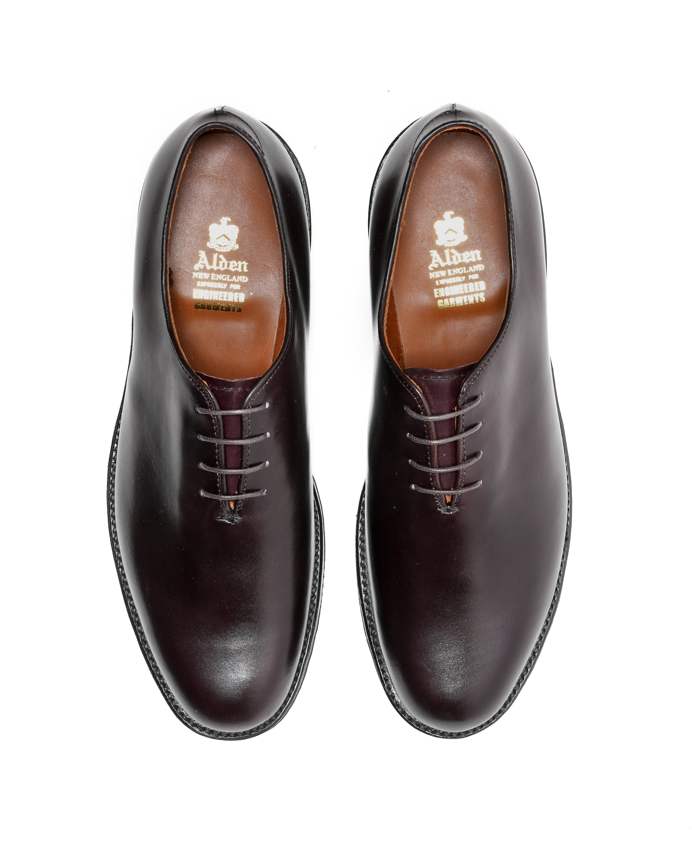 Burgundy on sale wholecut shoes