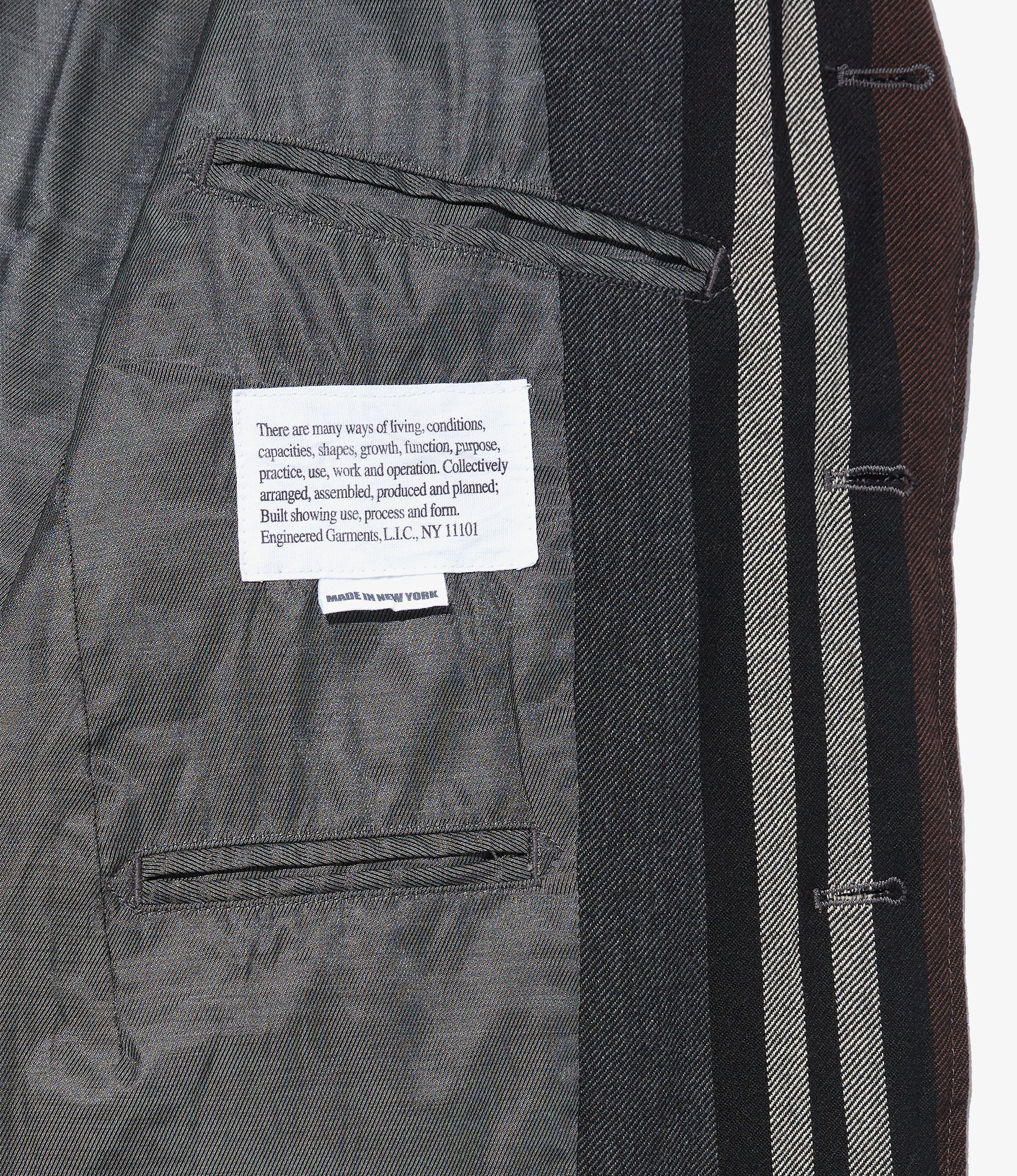 Andover Jacket - Multi Color Wide Stripe Worsted Wool