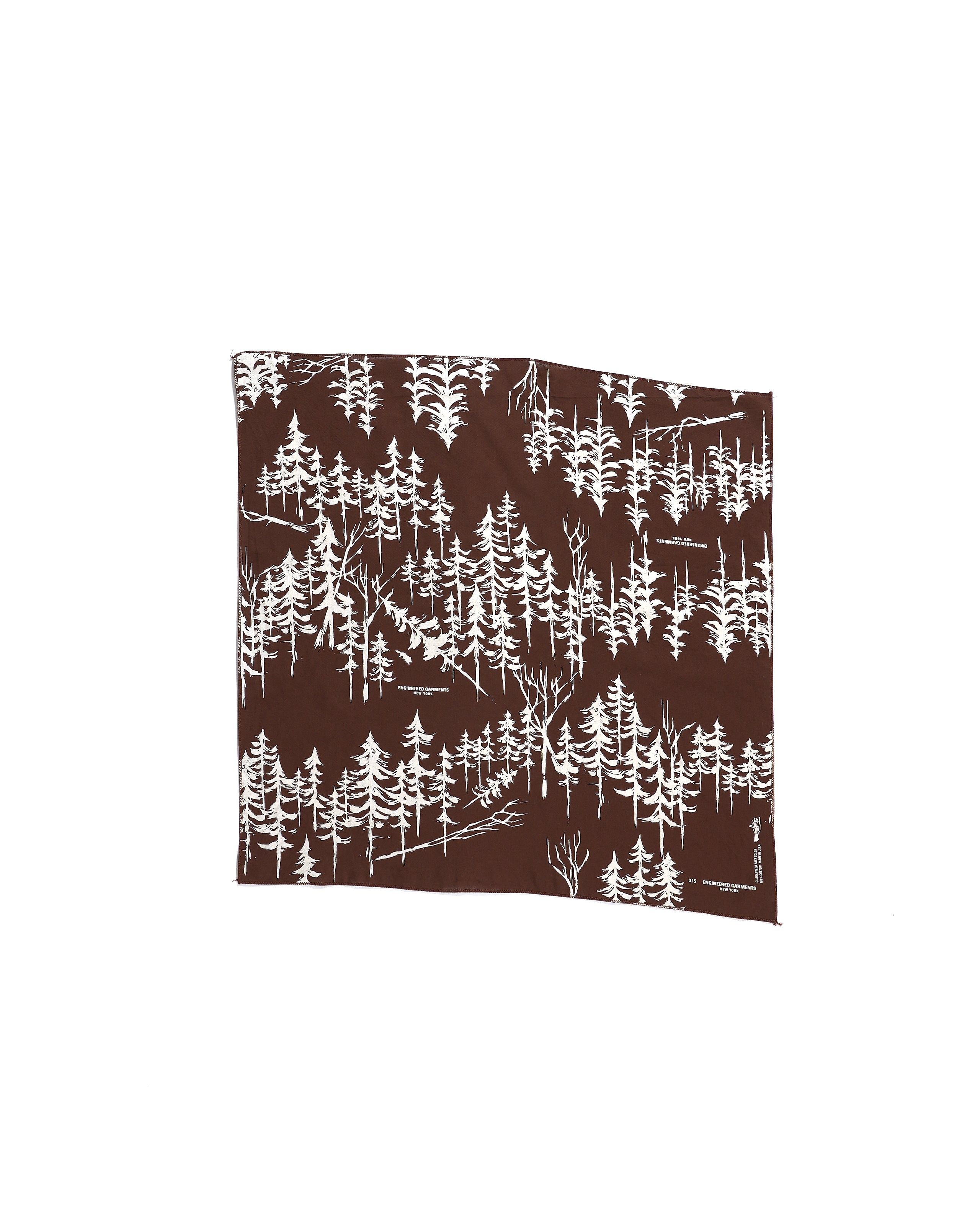 Printed Bandana - Brown / Forest
