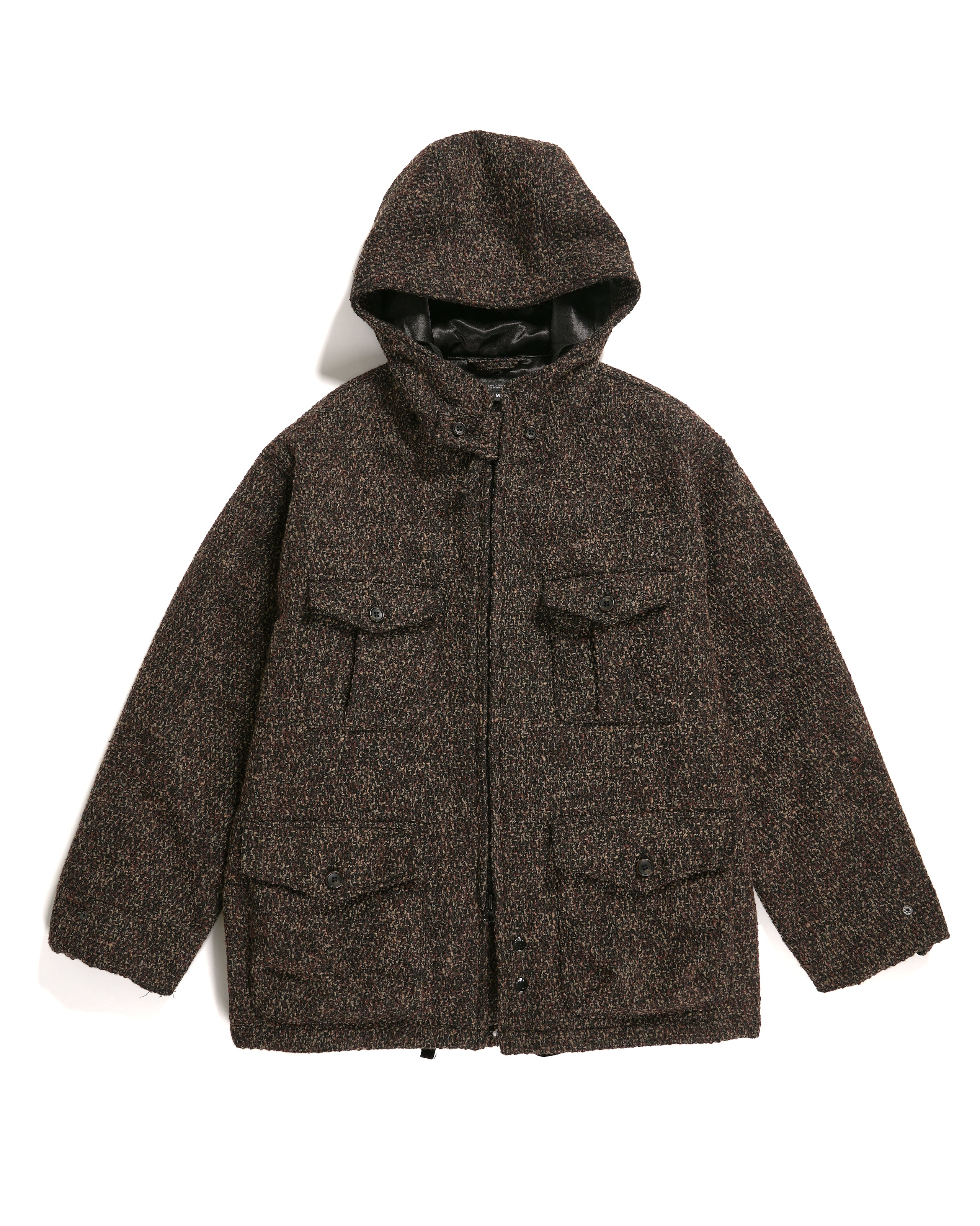SAS Jacket - Dk. Brown Polyester Wool Tweed Boucle | Nepenthes New