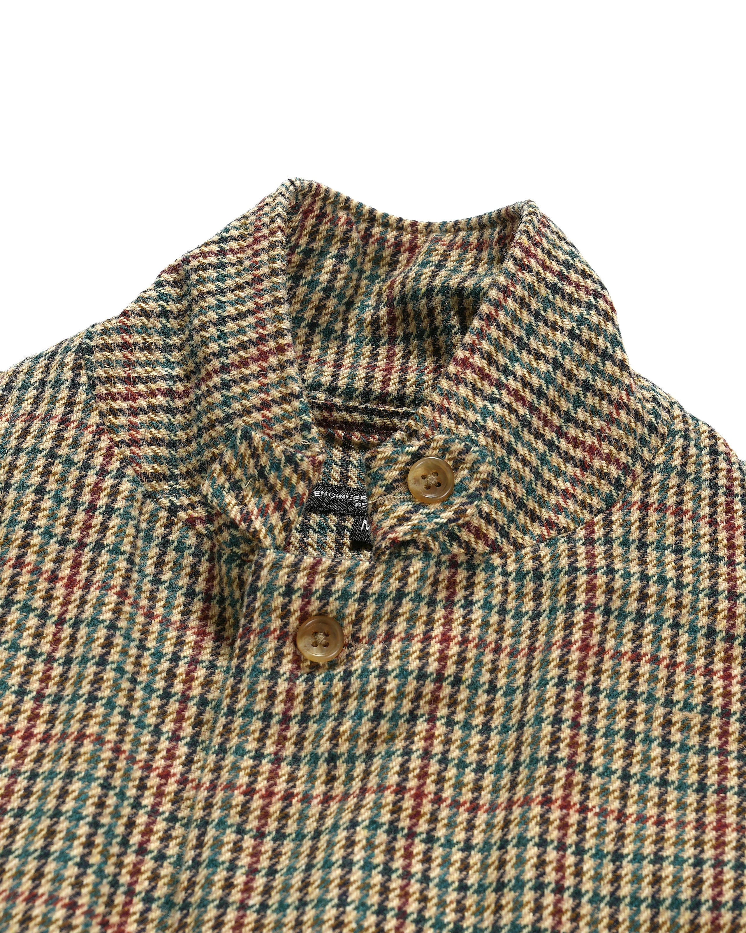 Loiter Jacket - Khaki Acrylic Wool Gunclub Check