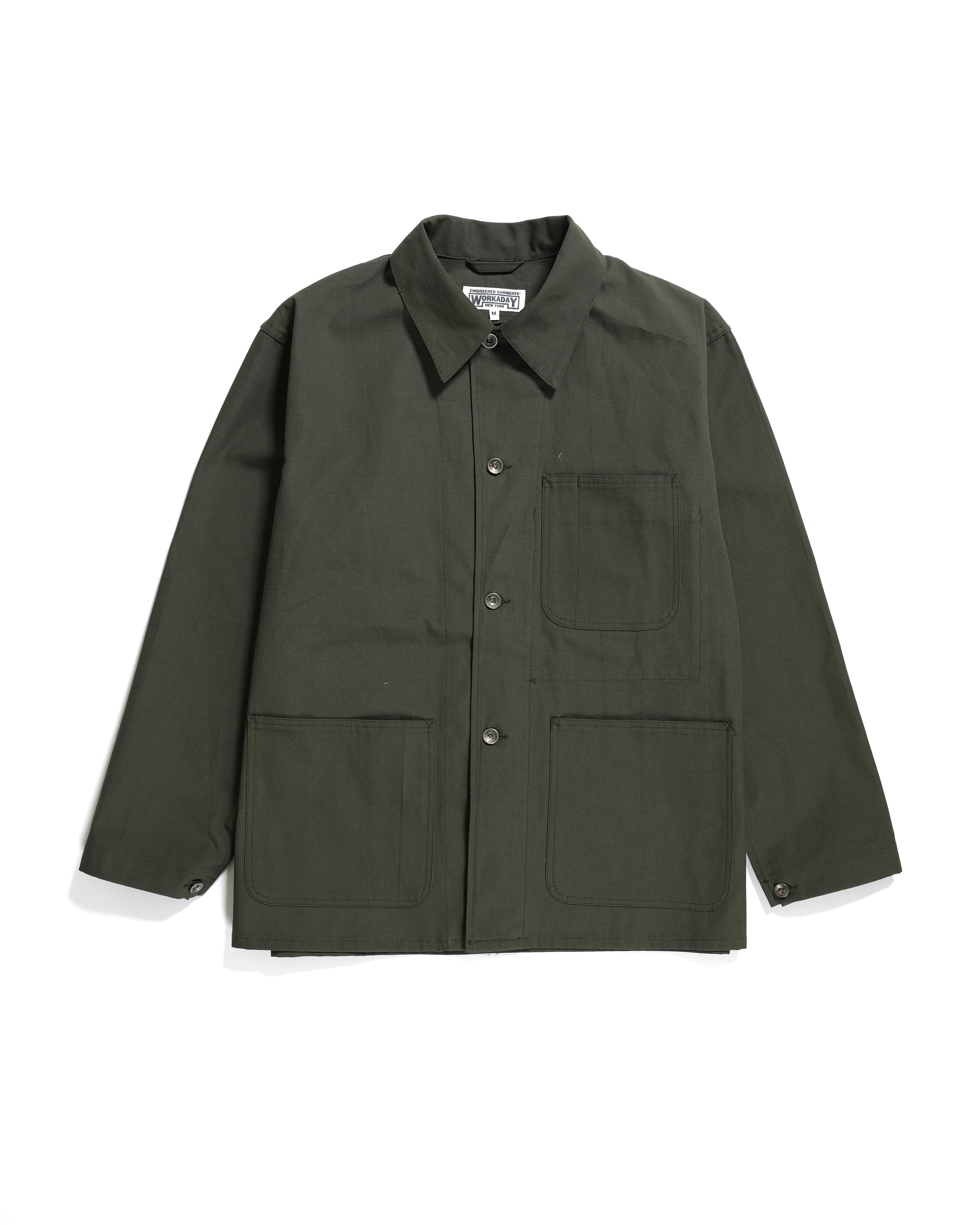 Utility Jacket - Olive Heavyweight Cotton Ripstop