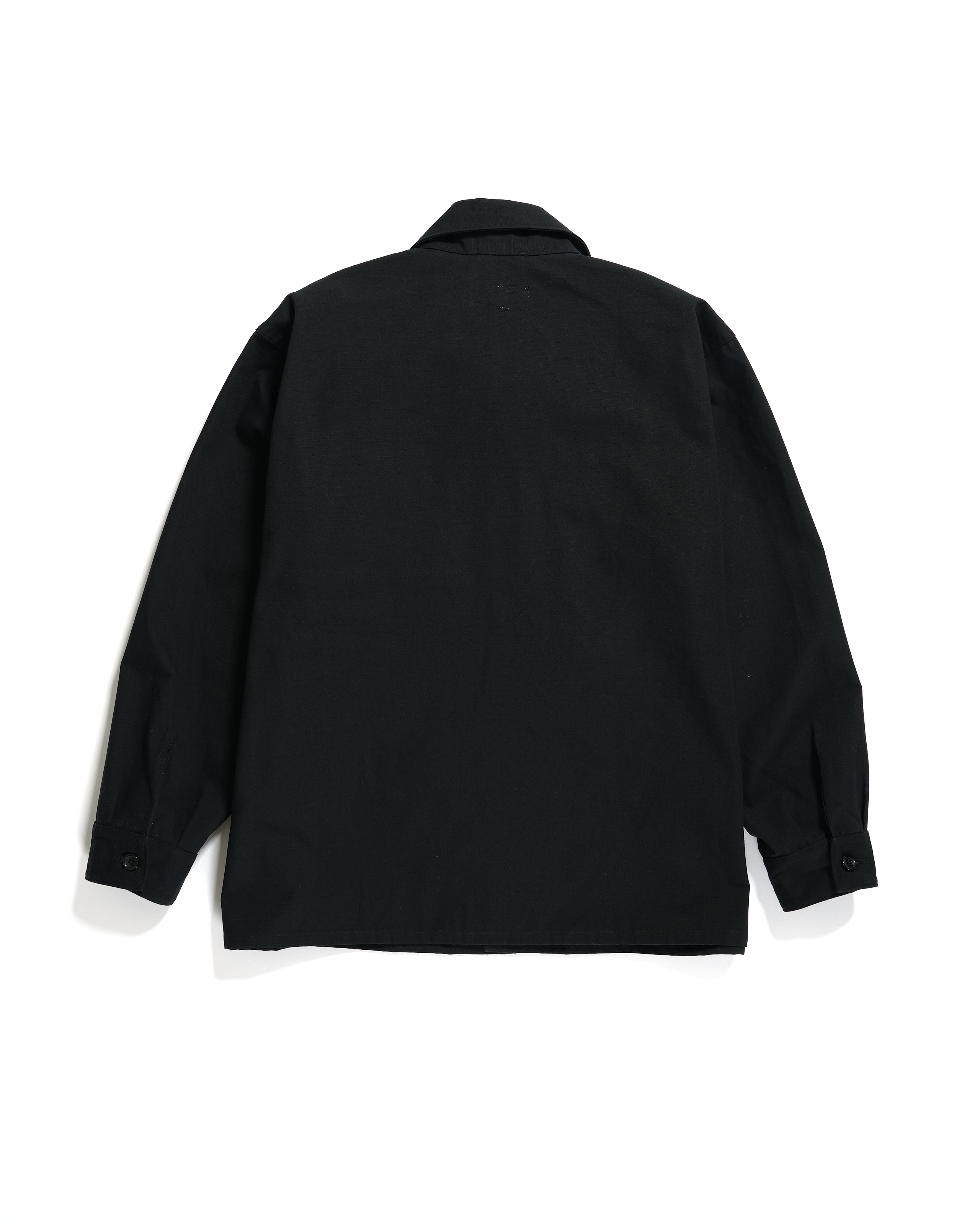 MC Shirt Jacket - Black Heavyweight Cotton Ripstop