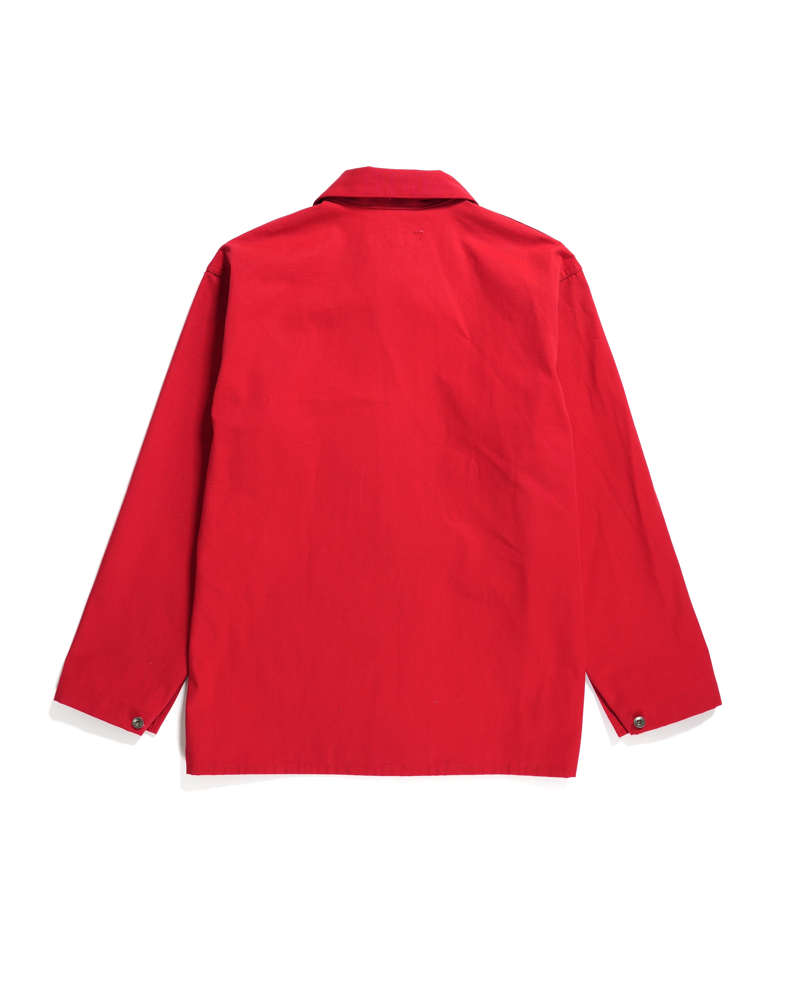 Utility Jacket - Red Heavyweight Cotton Ripstop