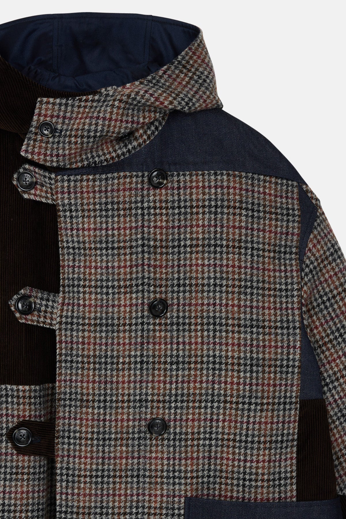 Four Climes - Duffle Coat - Multi Color - Patchwork Fabric
