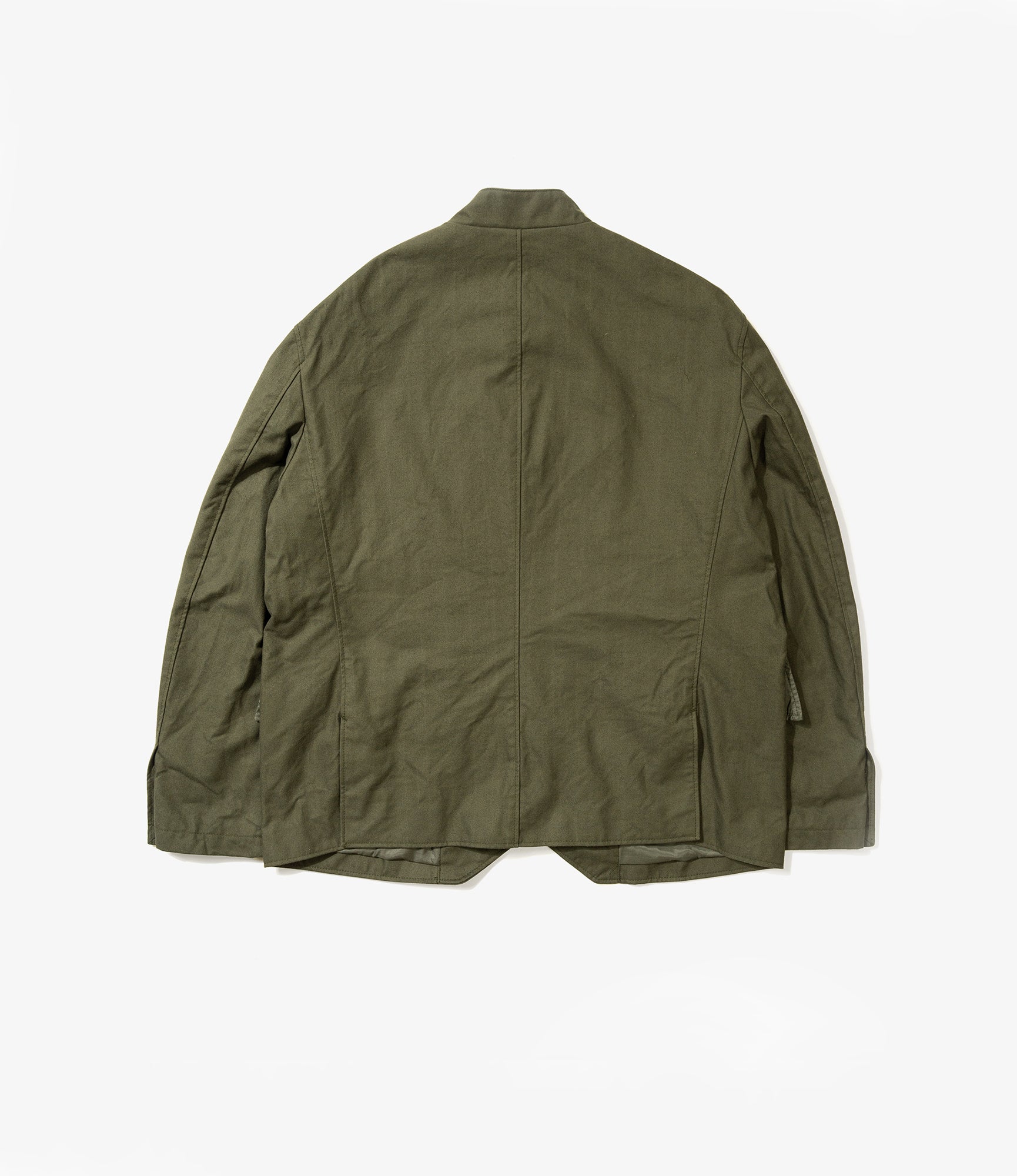 Chelsea Jacket - Olive Cotton Brushed Herringbone