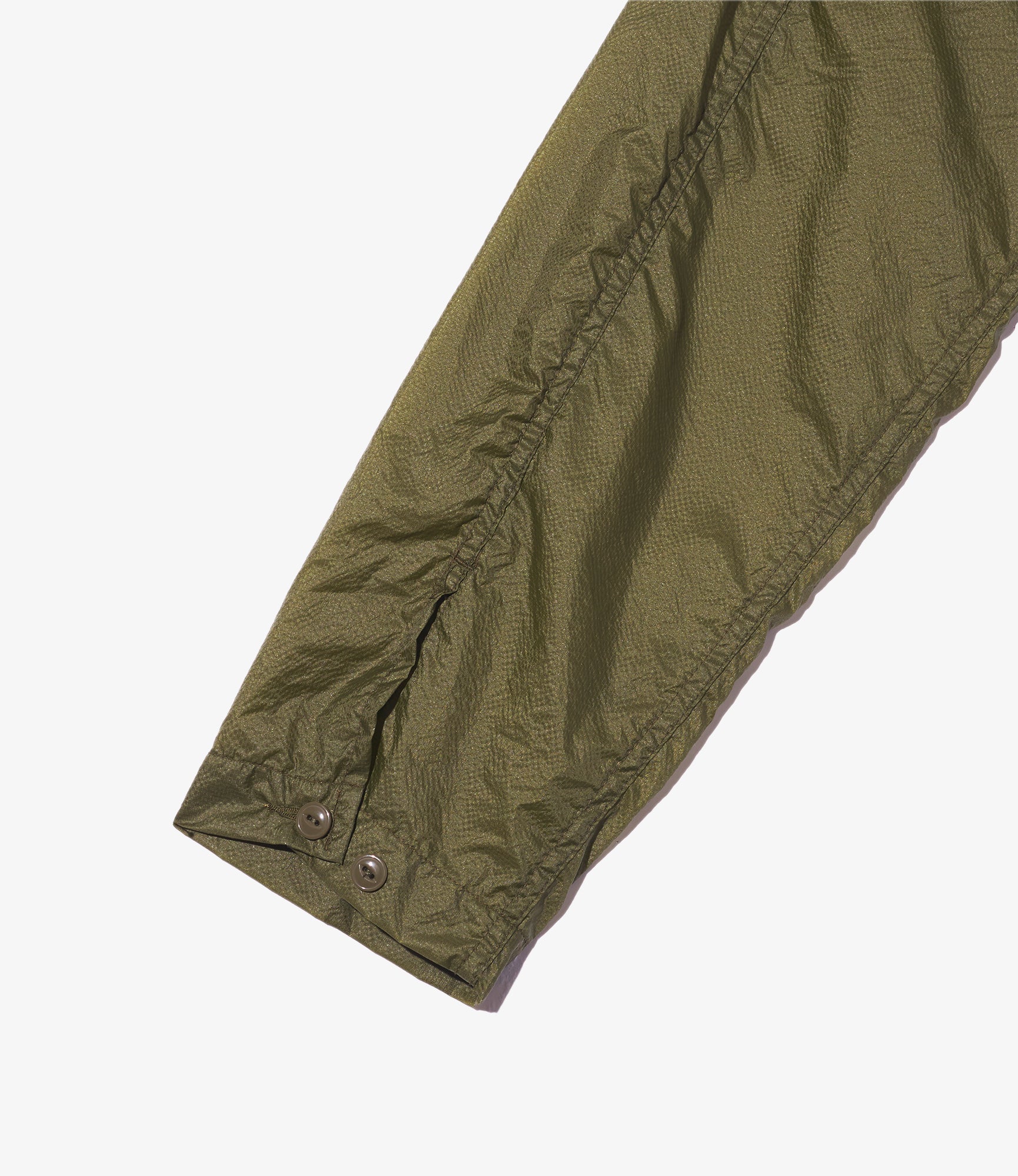 Cagoule Shirt - Olive Nylon Micro Ripstop