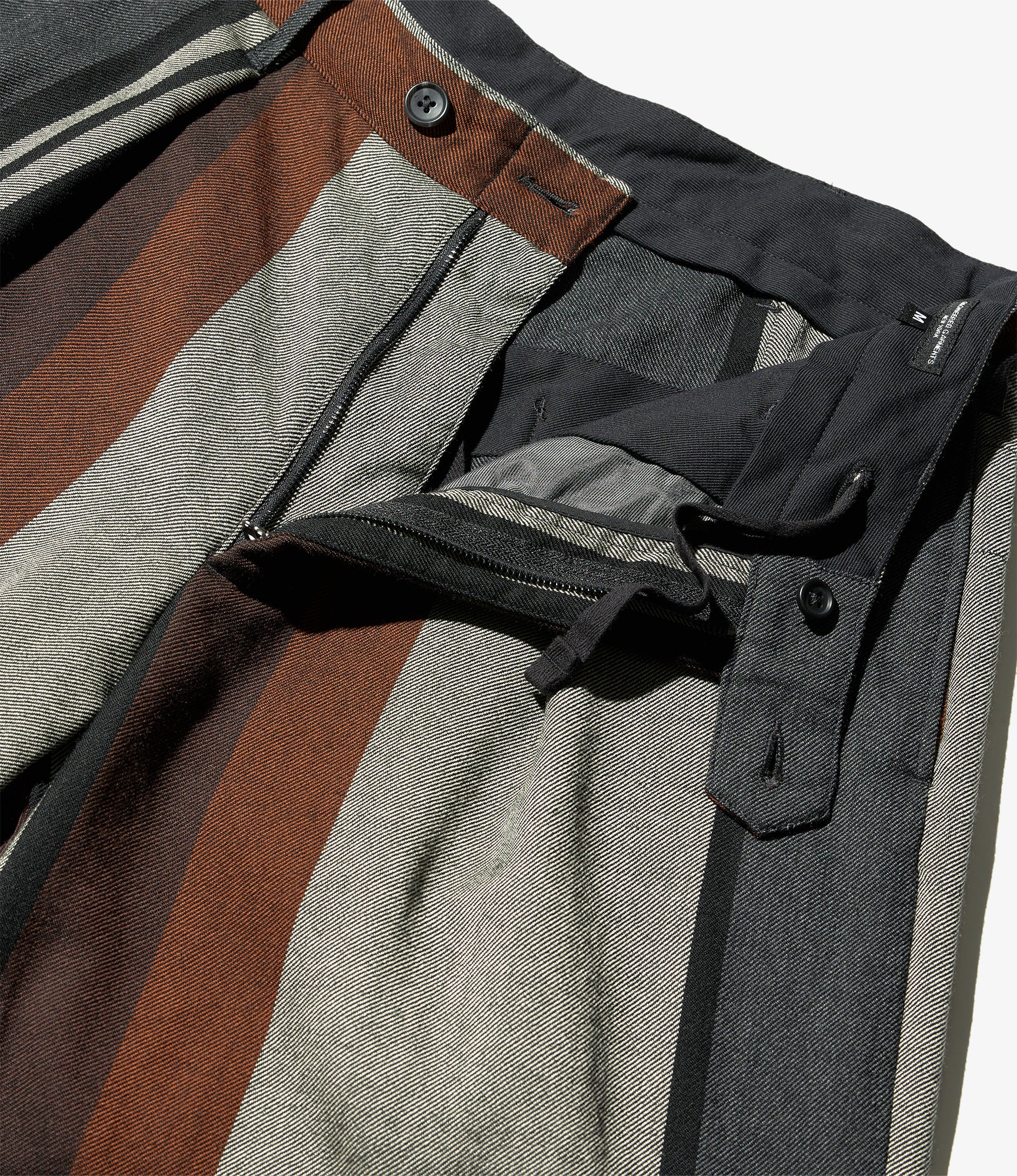 Carlyle Pant - Multi Color Wide Stripe Worsted Wool