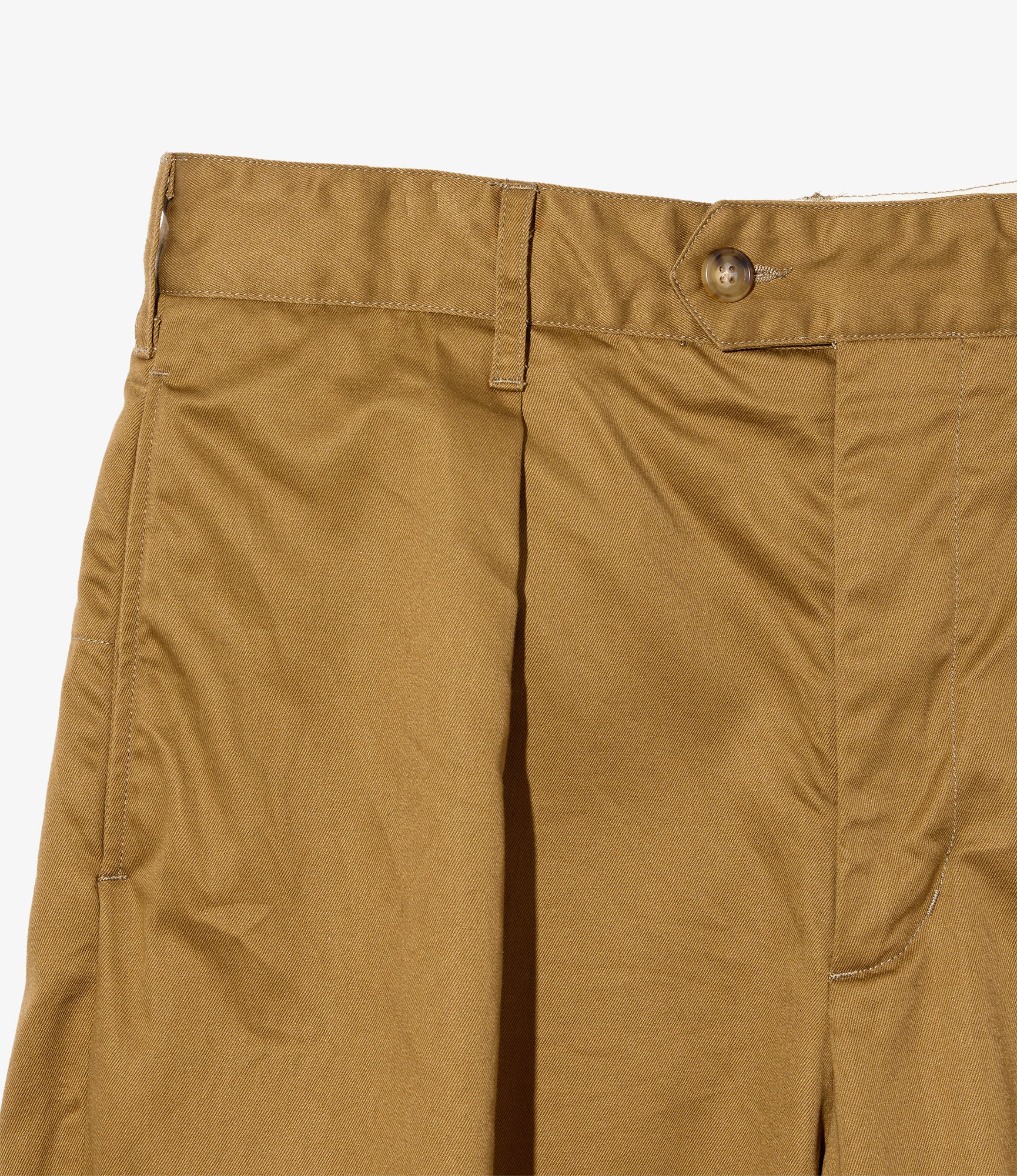 Carlyle Pant - Camel Cotton High Count Heavy Twill