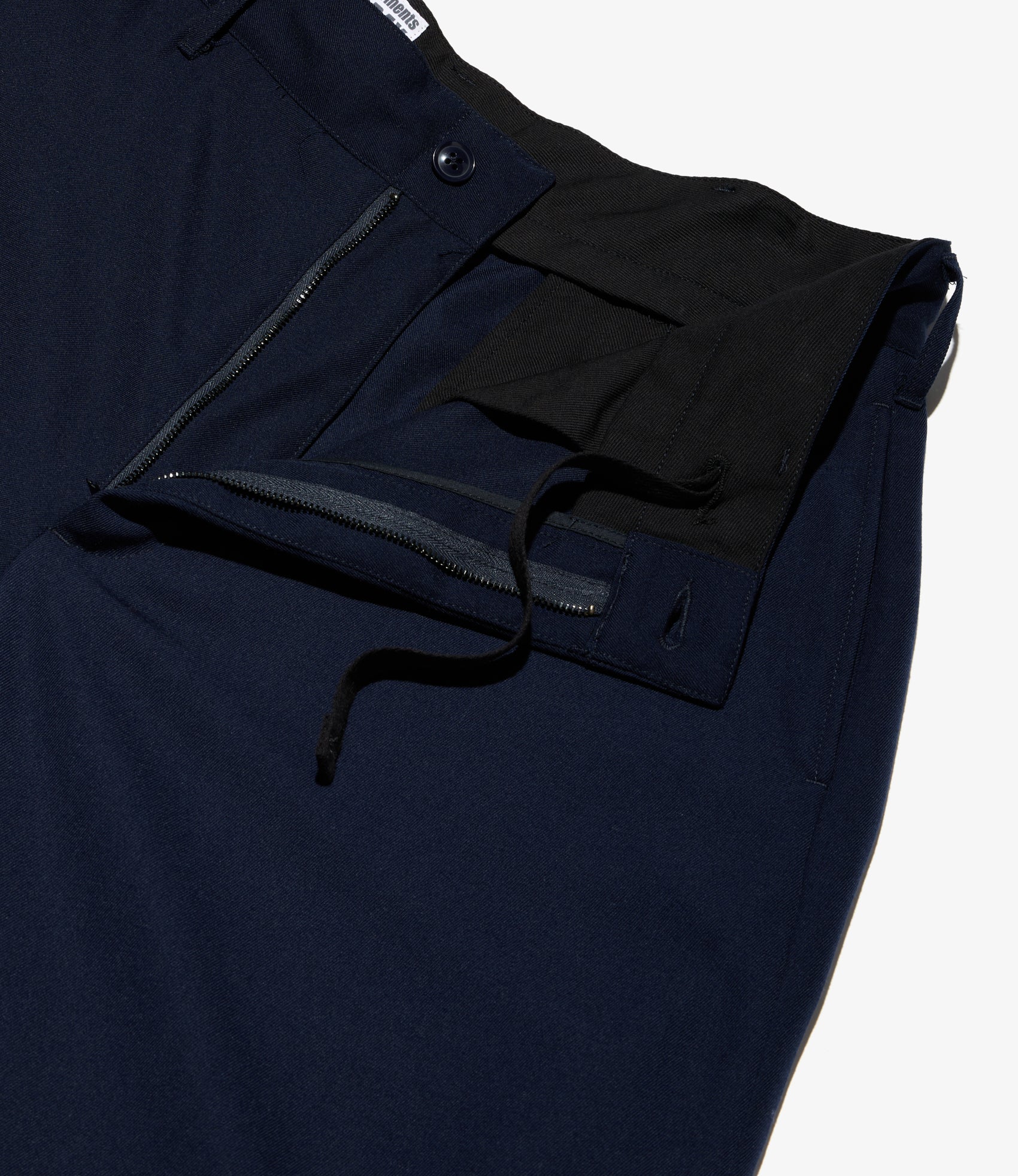 Chino Pant - Dk. Navy Poly Wool Twill Gabardine