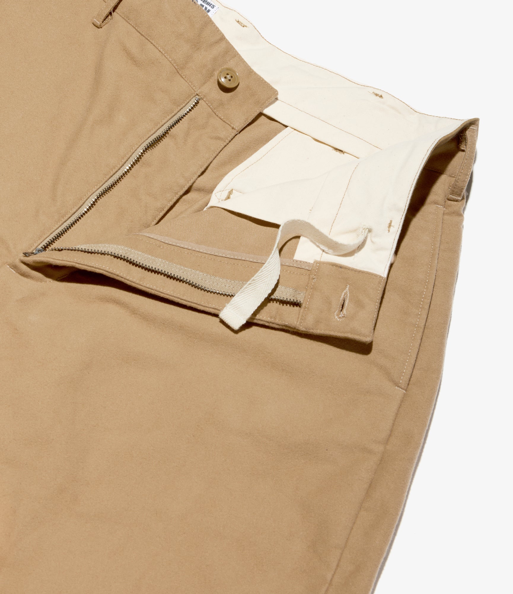 Chino Pant - Camel Cotton Moleskin