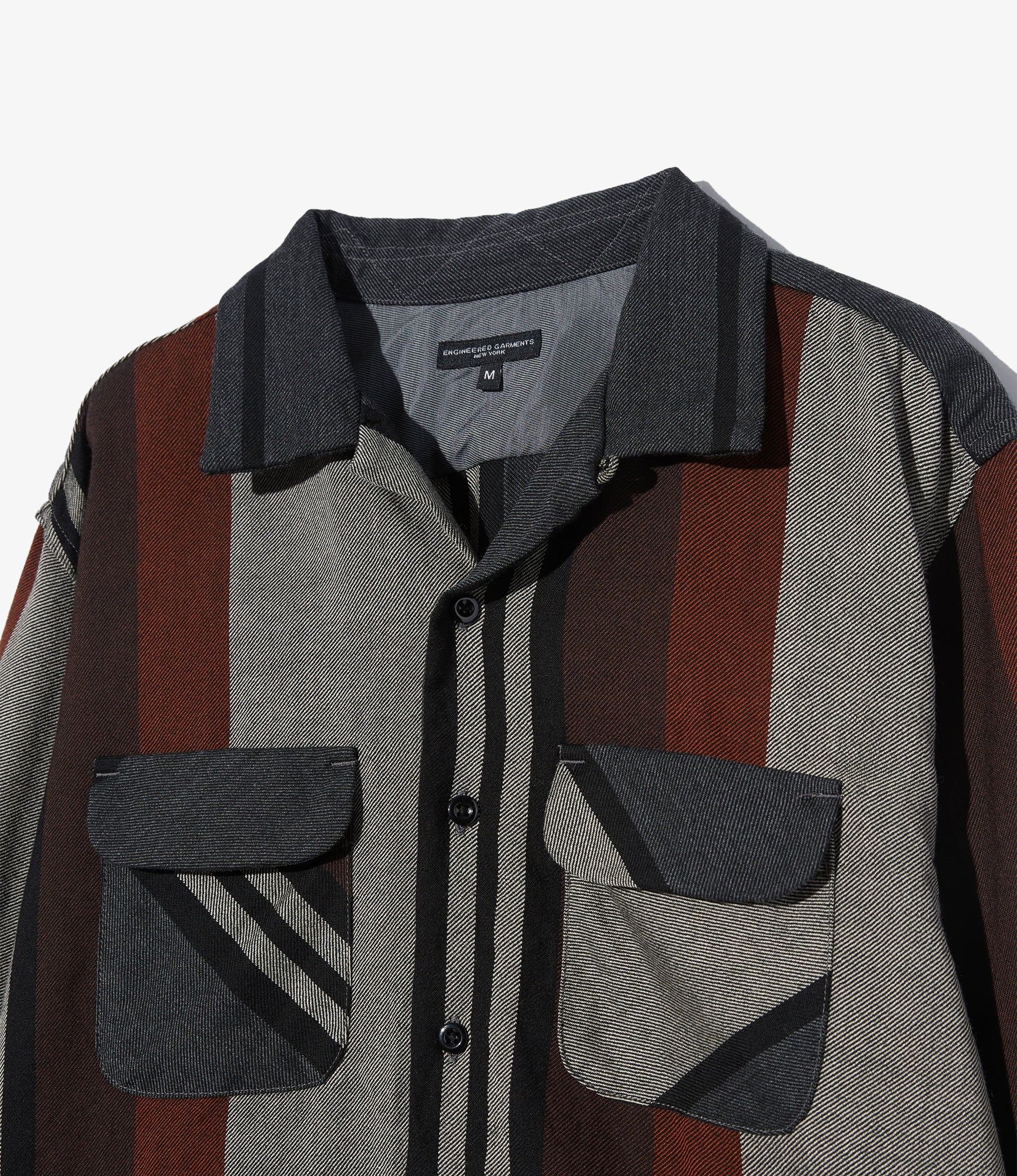 Classic Shirt - Multi Color Wide Stripe Worsted Wool