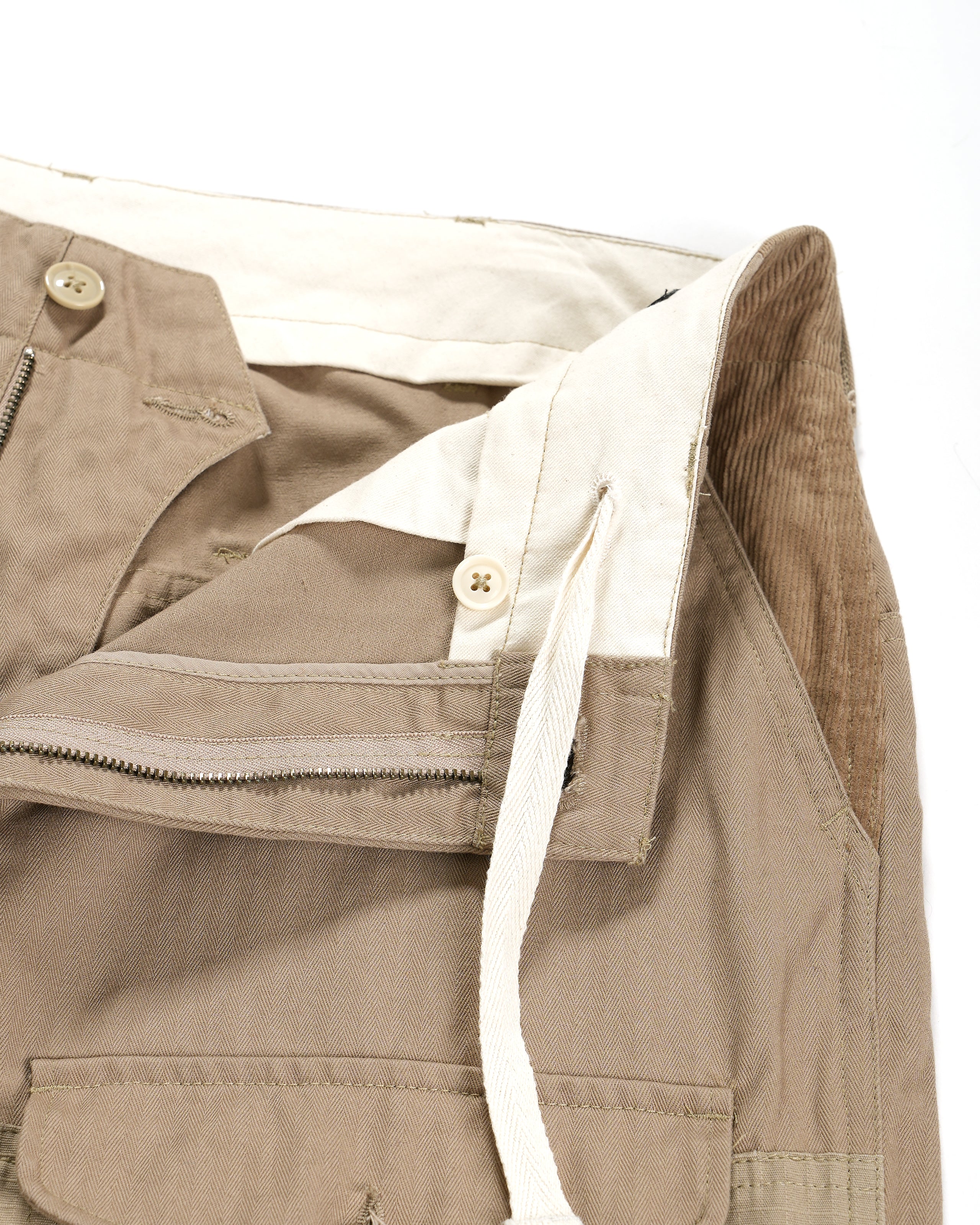 Field Pant - Khaki Cotton Herringbone Twill
