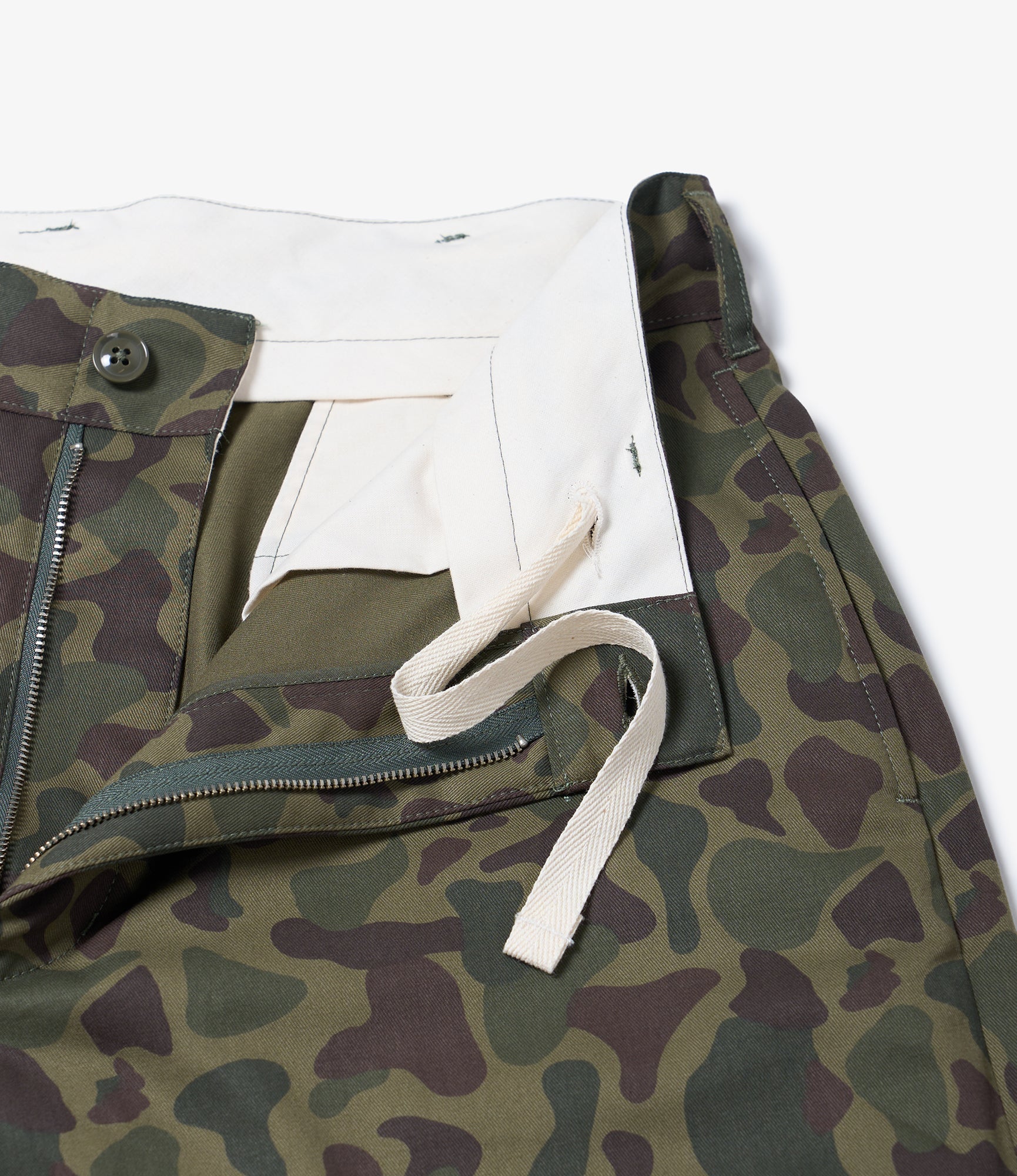 Chino Pant - Olive Camo 6.5oz Flat Twill