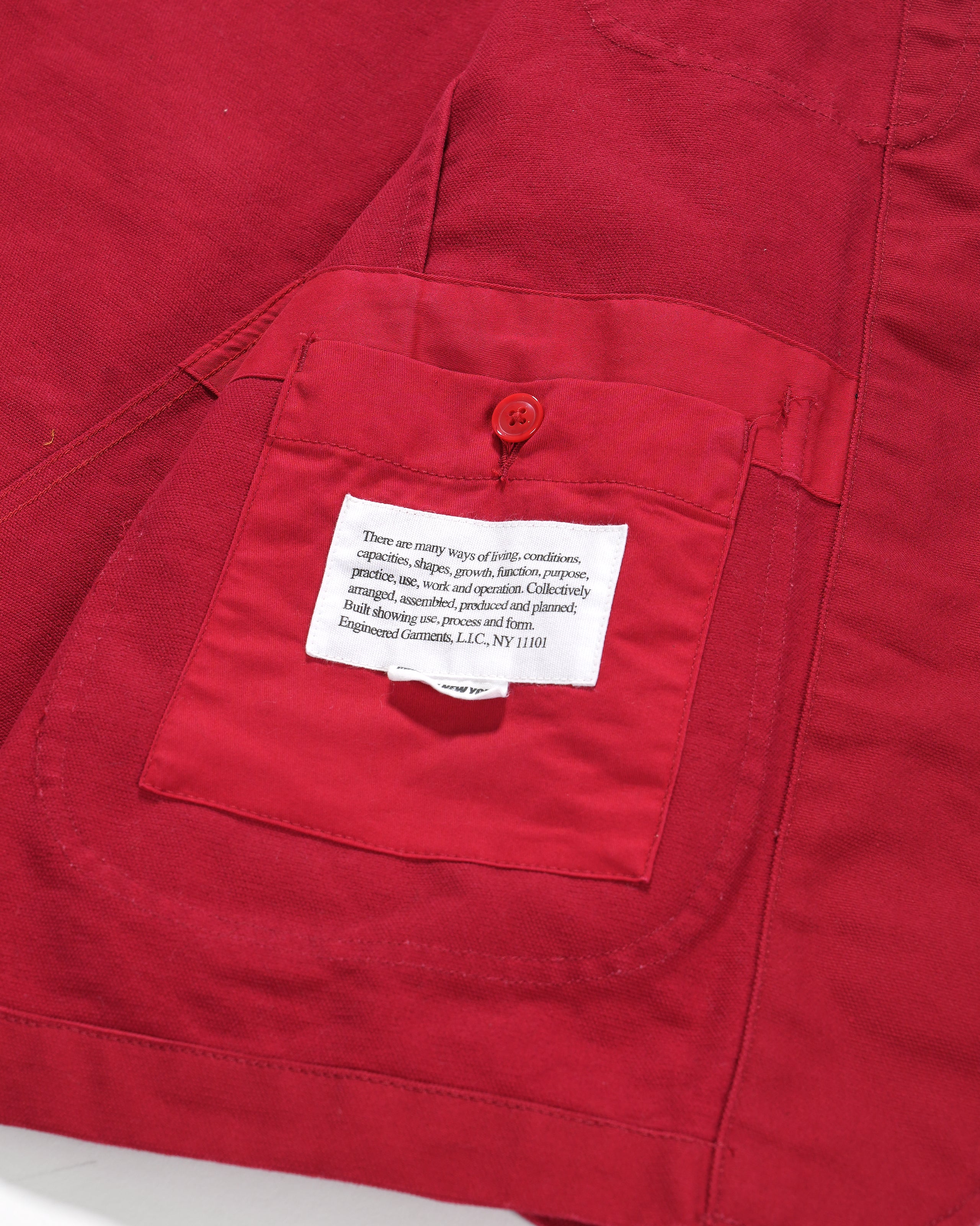 Bedford Jacket - Red 12oz Duck Canvas