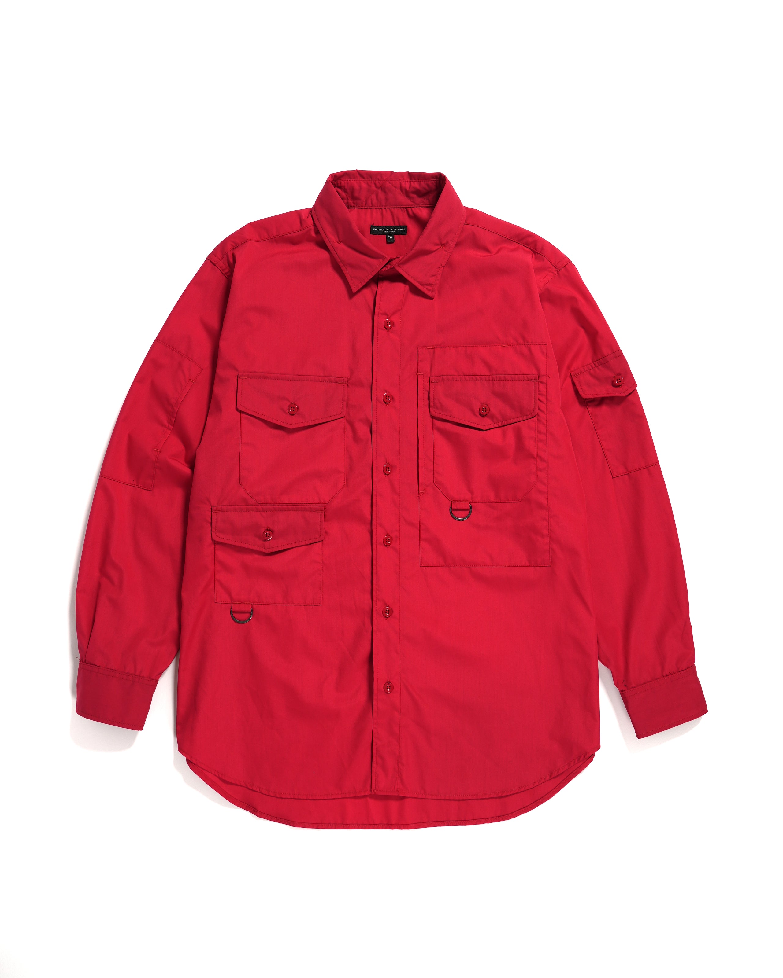 Trail Shirt - Red Lt. Weight PC Poplin