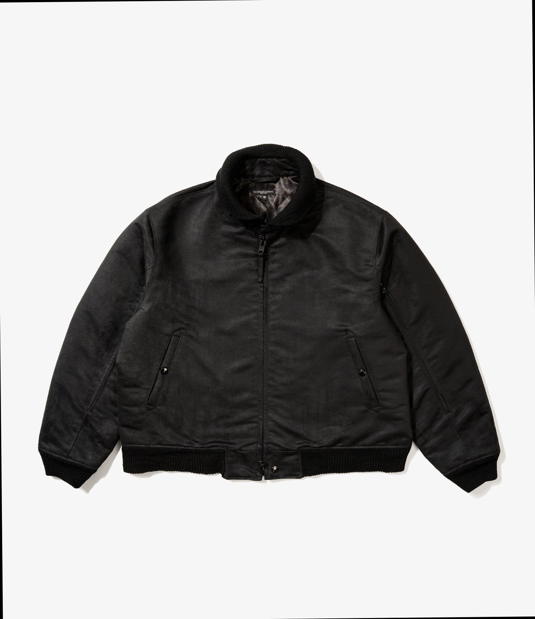 LL Jacket - Black Polyester Fake Suede