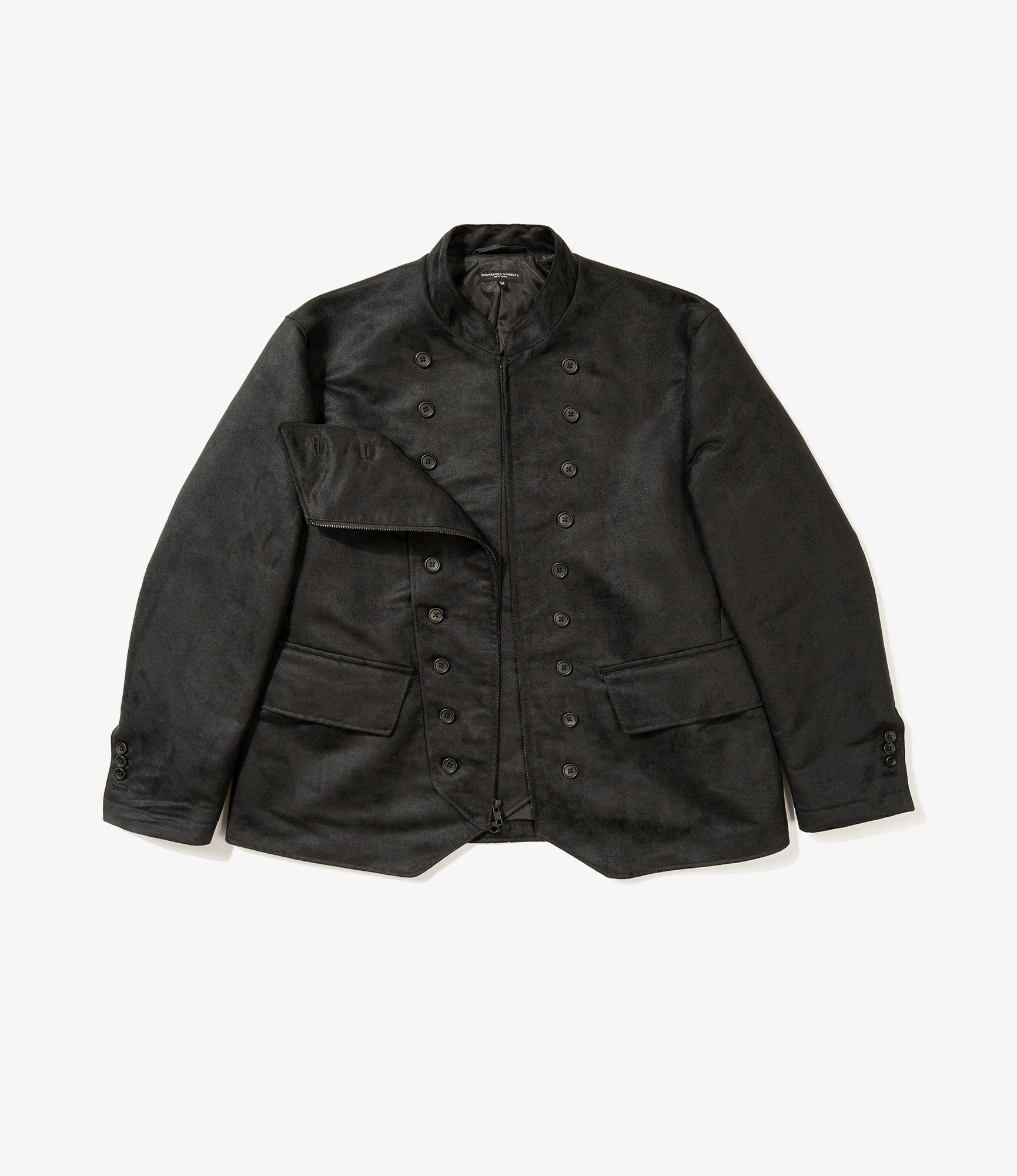 Chelsea Jacket - Black Polyester Fake Suede