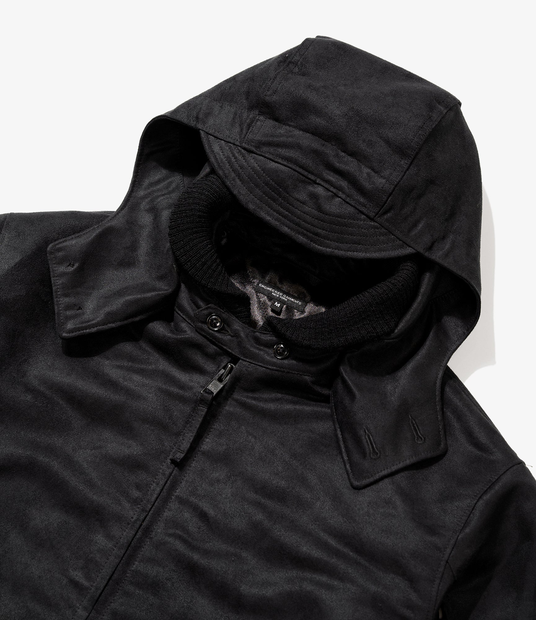 LL Jacket - Black Polyester Fake Suede