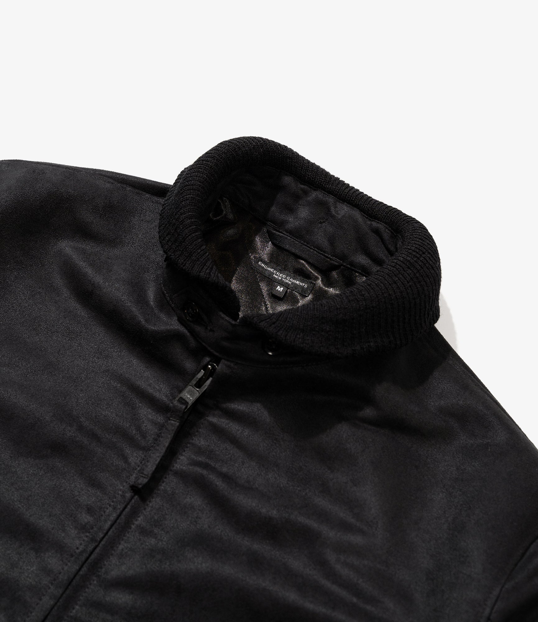 LL Jacket - Black Polyester Fake Suede