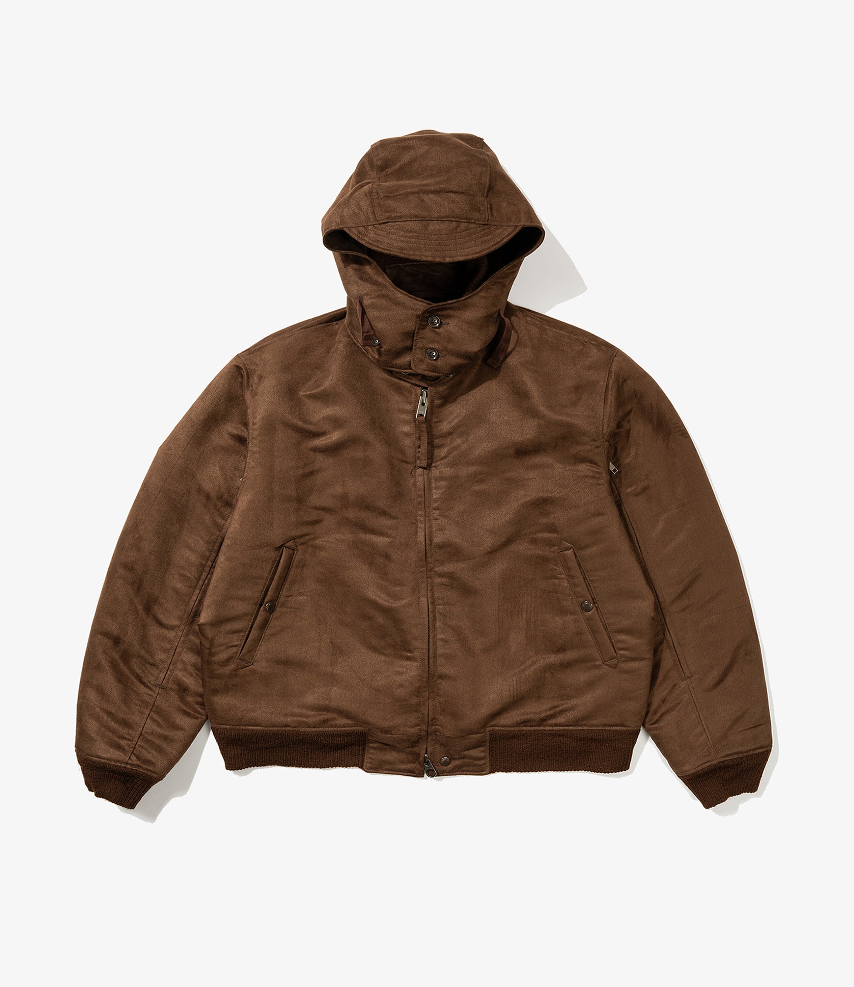 LL Jacket - Brown Polyester Fake Suede