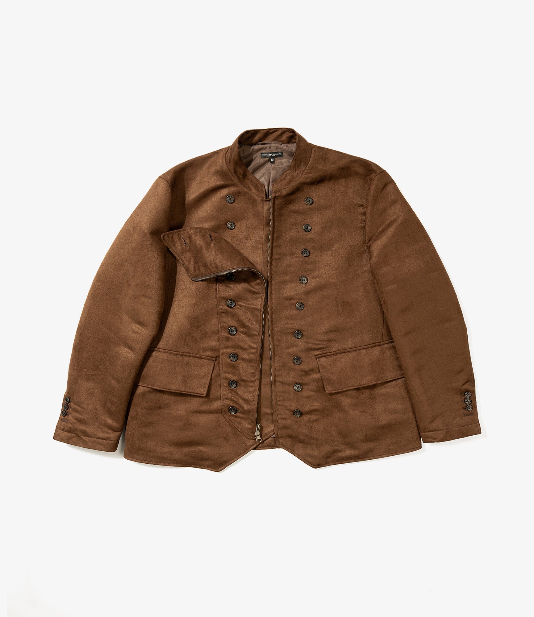 Chelsea Jacket - Brown Polyester Fake Suede