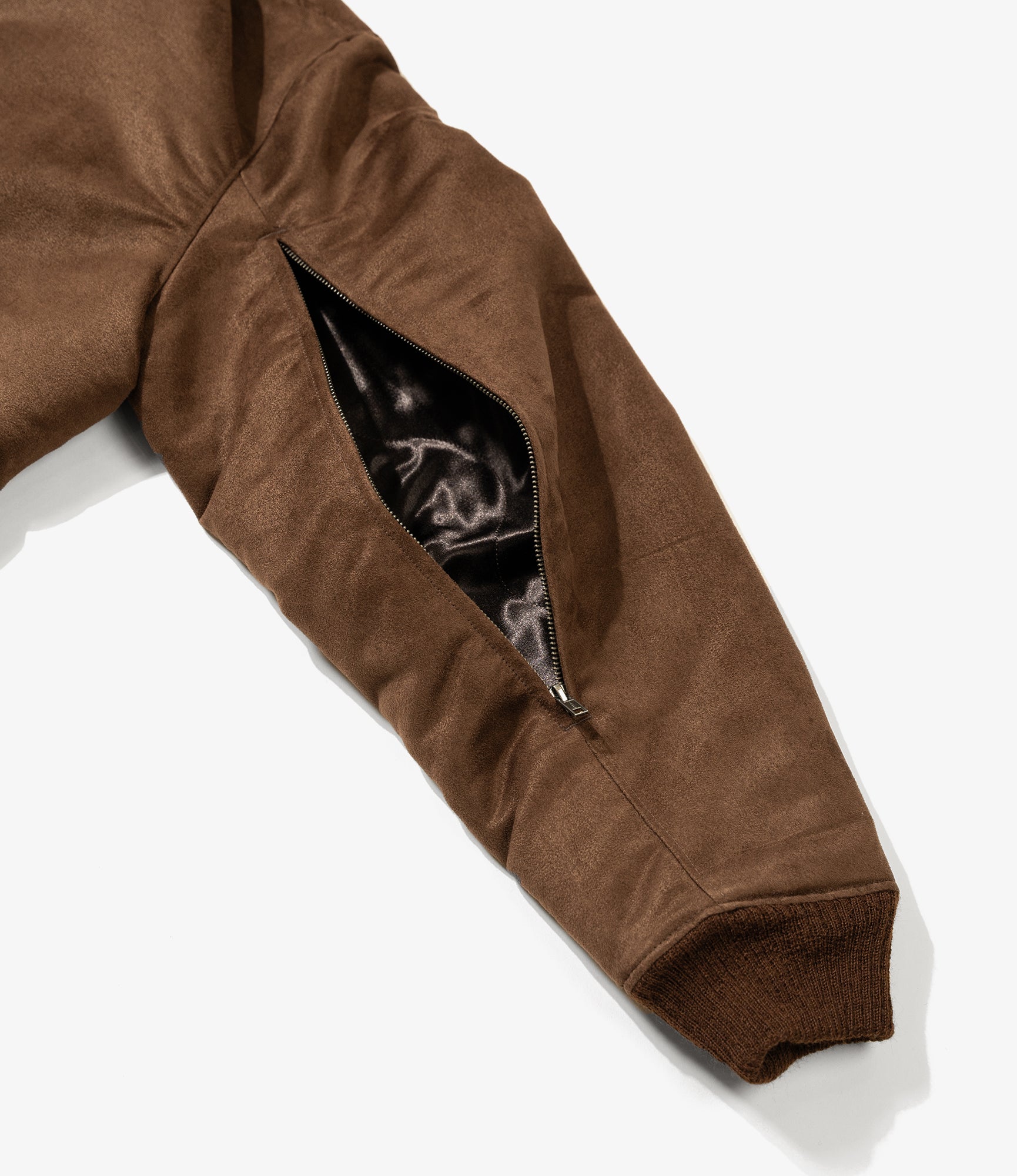 LL Jacket - Brown Polyester Fake Suede