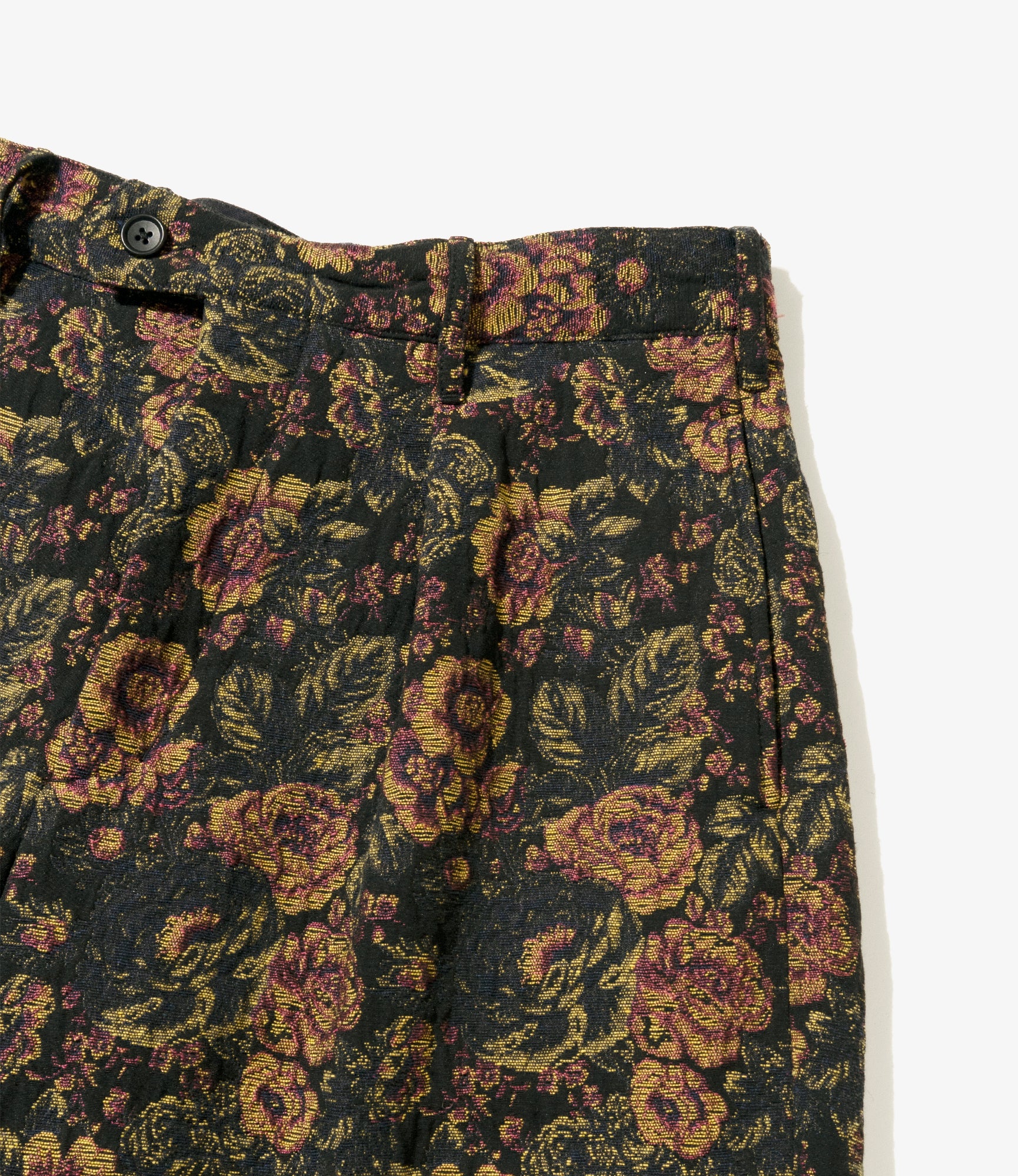 Carlyle Pant - Black/Gold CP Floral Jacquard