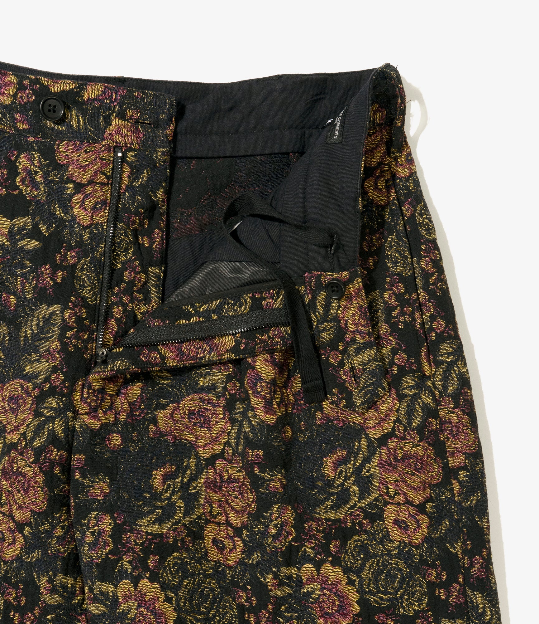 Carlyle Pant - Black/Gold CP Floral Jacquard