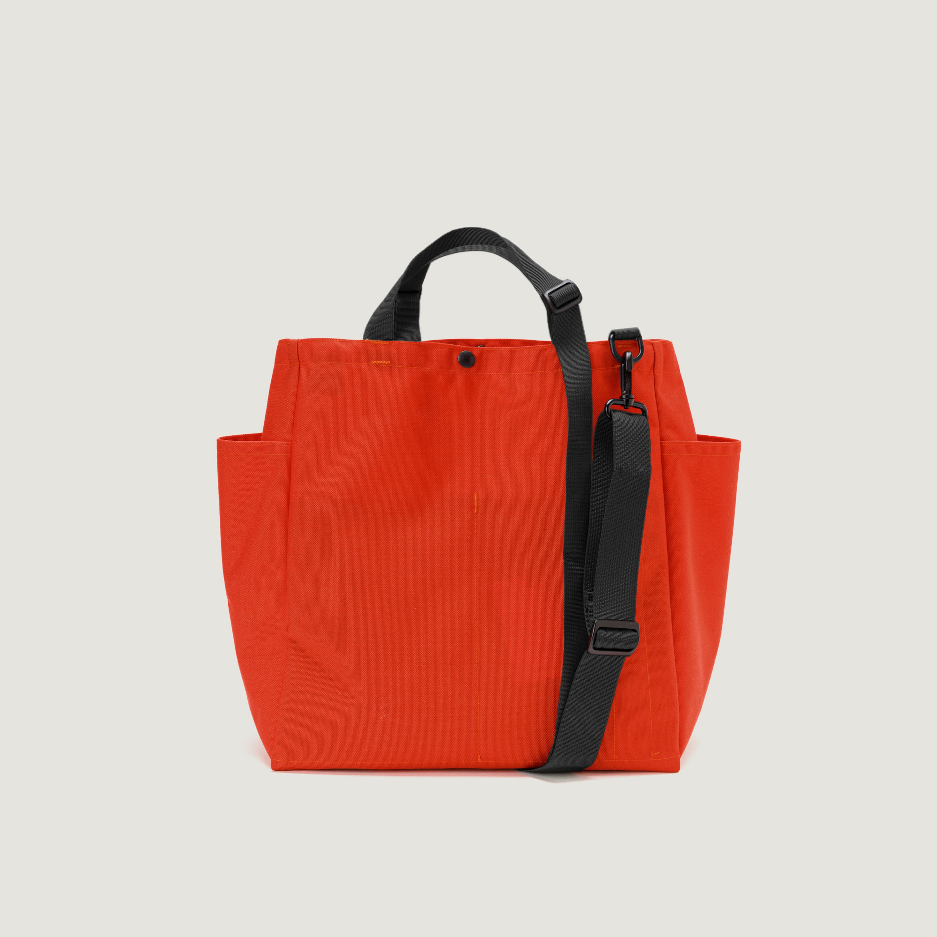 Carry-all Beach Bag - Canvas Nylon - Reddish Orange