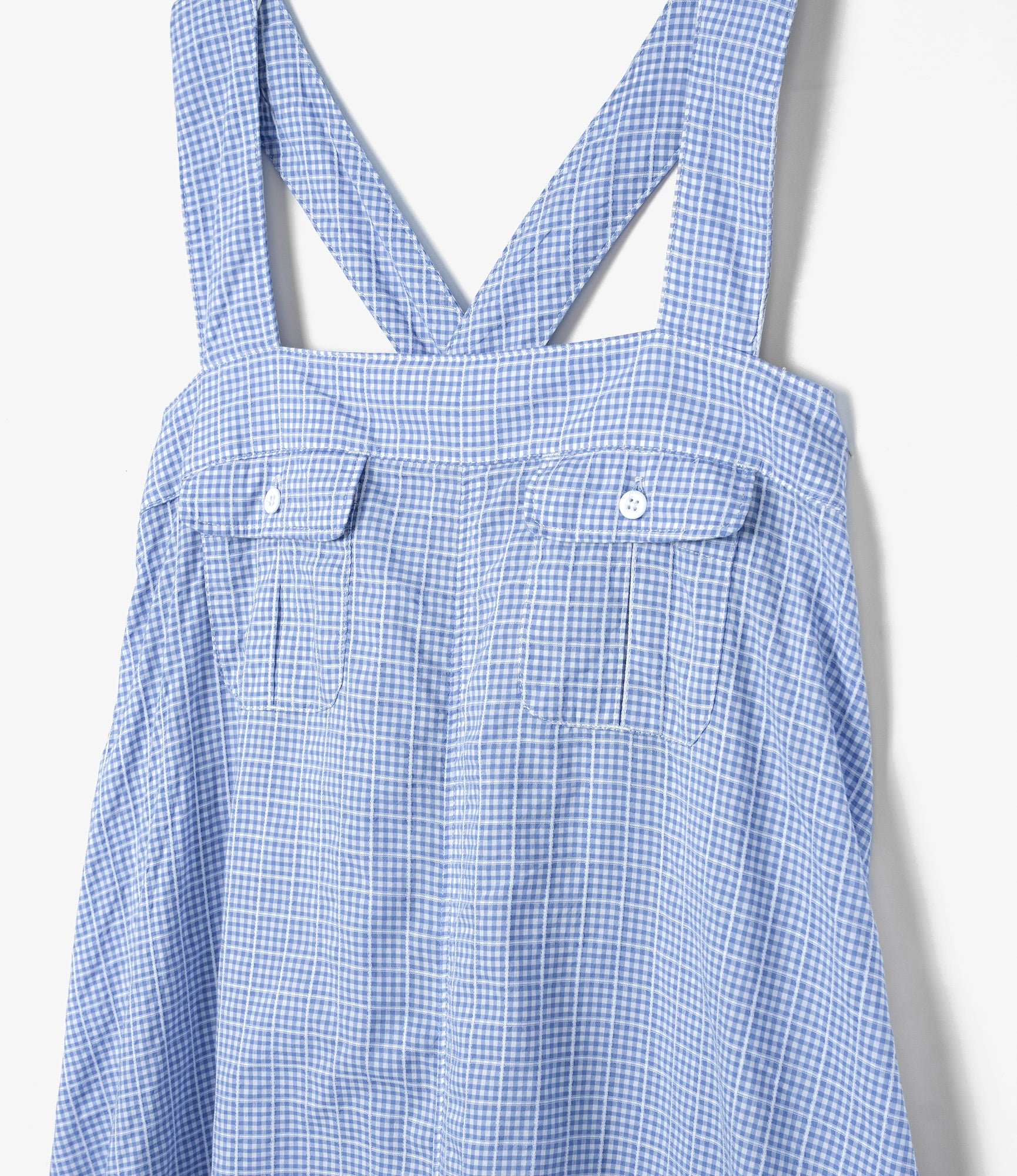 Cinch Dress - Lt. Blue Windowpane Gingham
