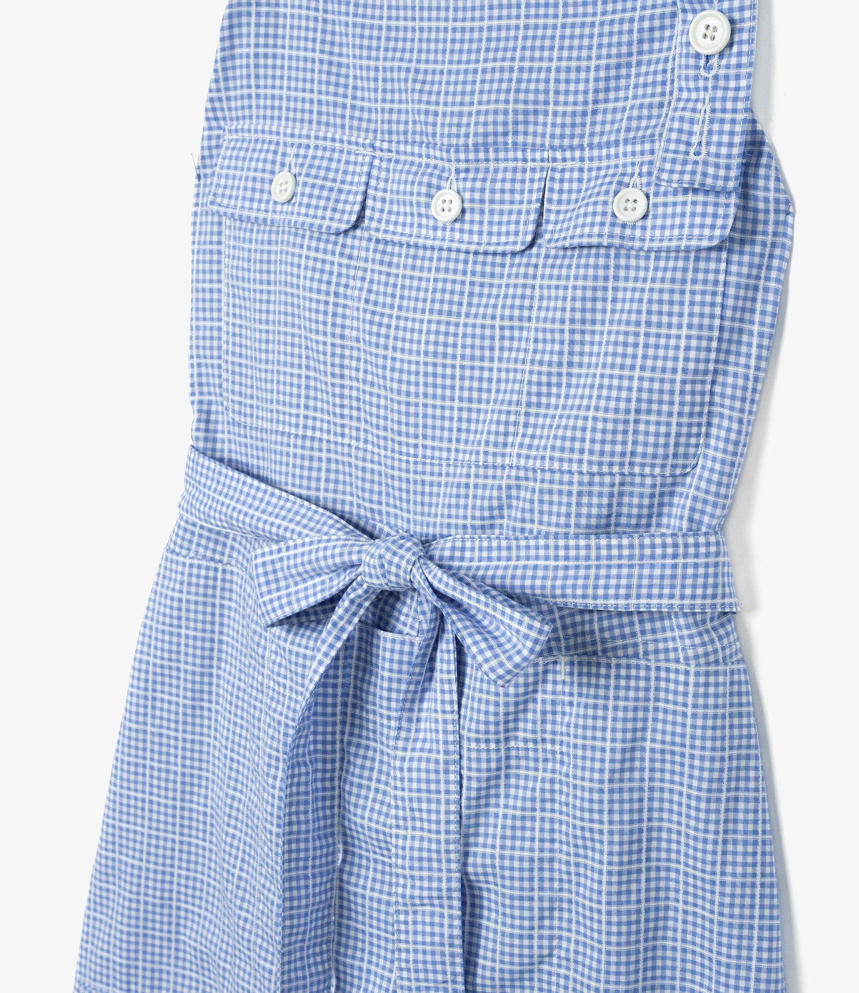 Craft Dress - Lt. Blue Windowpane Gingham