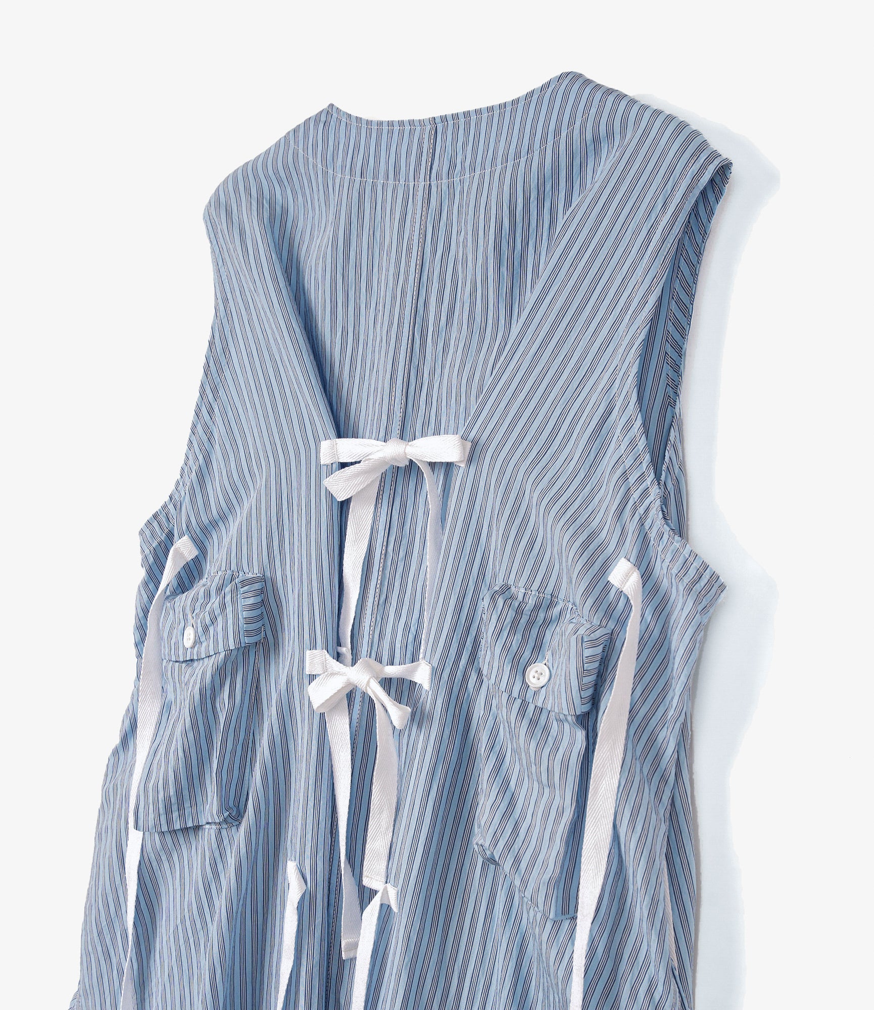 C-1 Dress - Blue Narrow Stripe