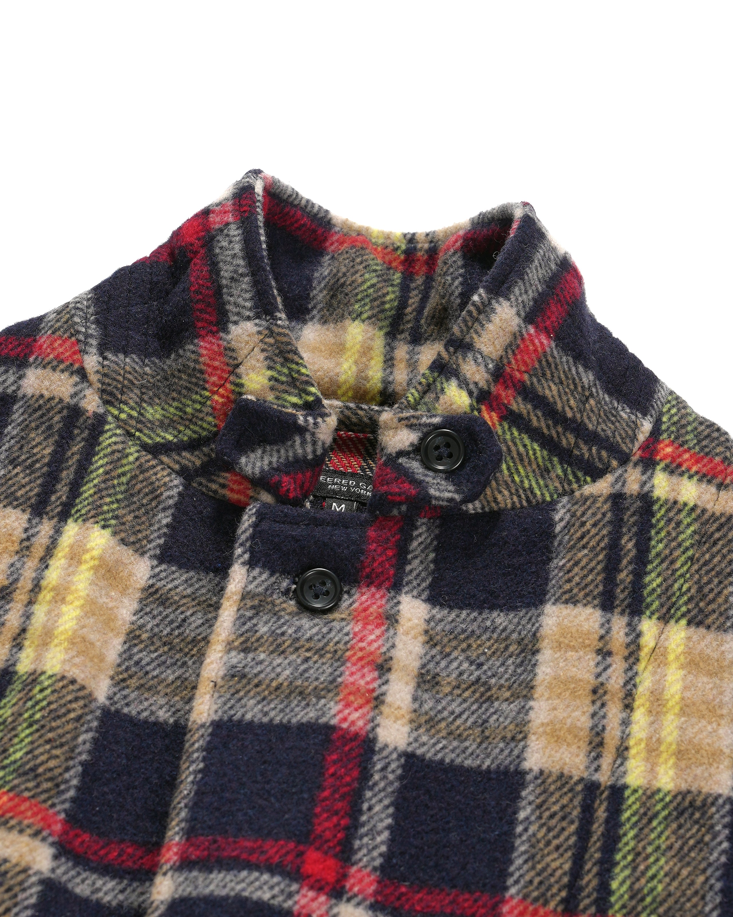 Loiter Jacket - Navy / Red Polyester Heavy Plaid
