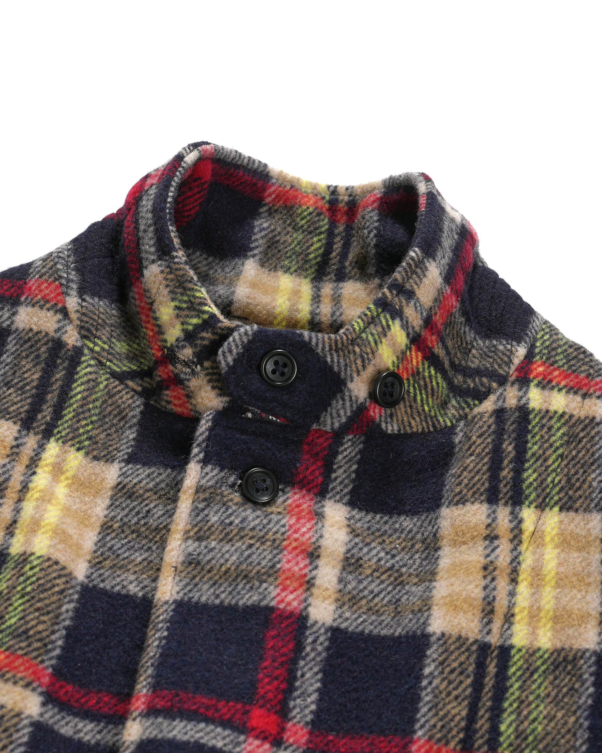 Loiter Jacket - Navy / Red Polyester Heavy Plaid