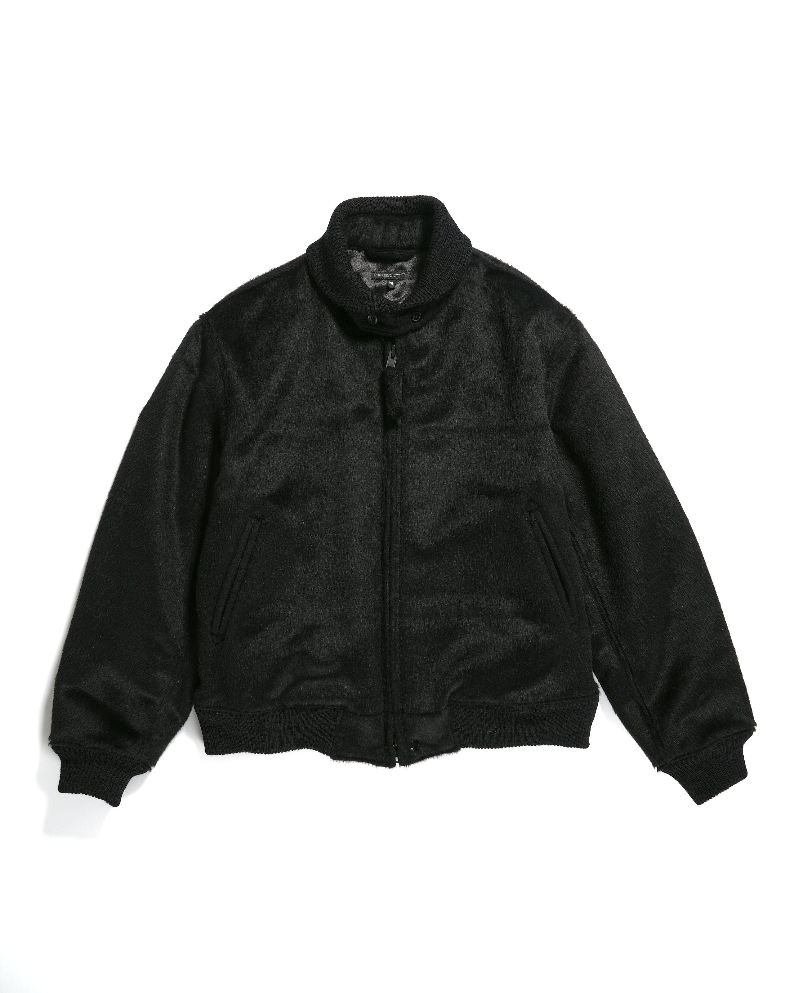 LL Jacket - Black Polyester Wool Shaggy