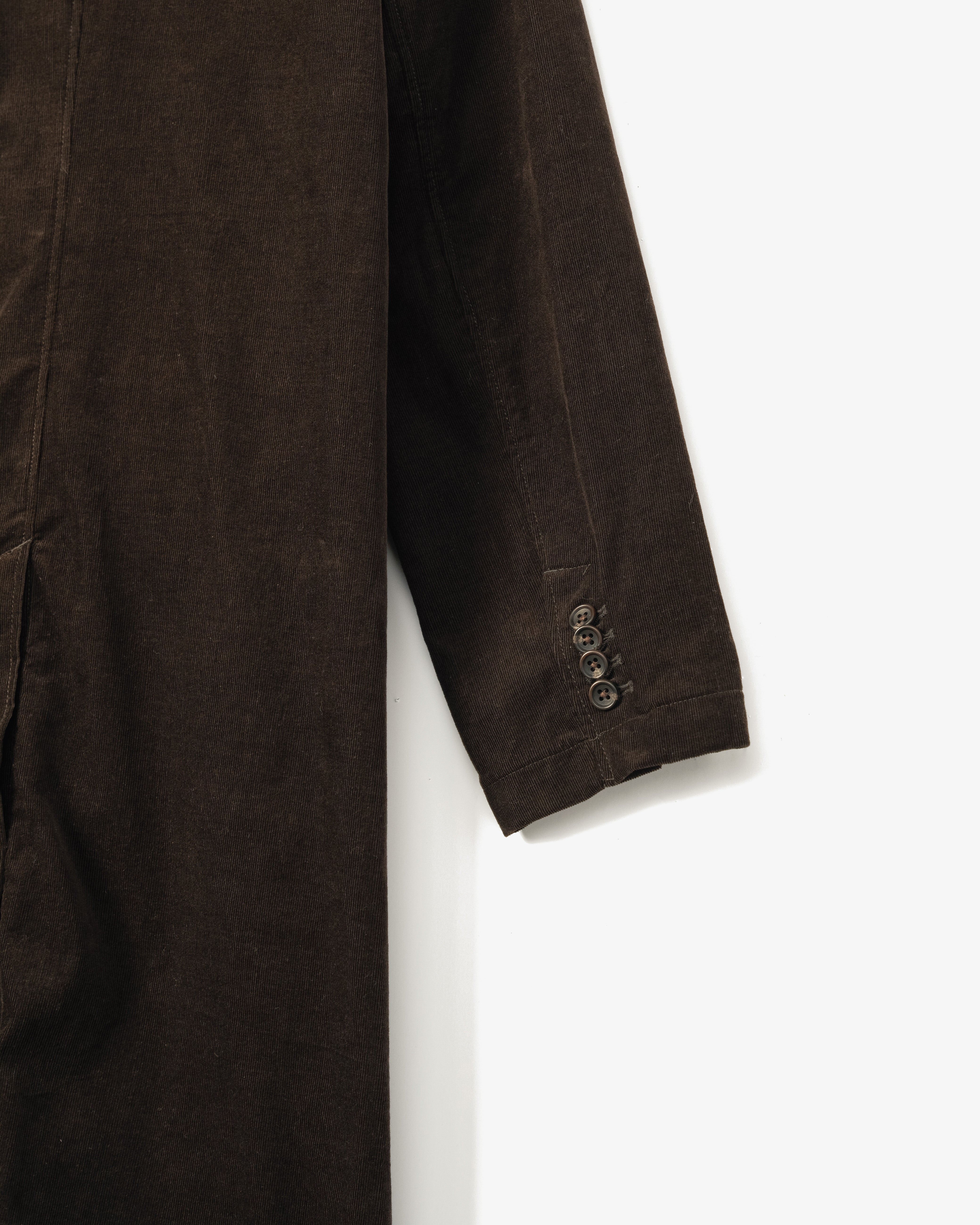 Women's Tux Dress - Dark Brown Baby Corduroy