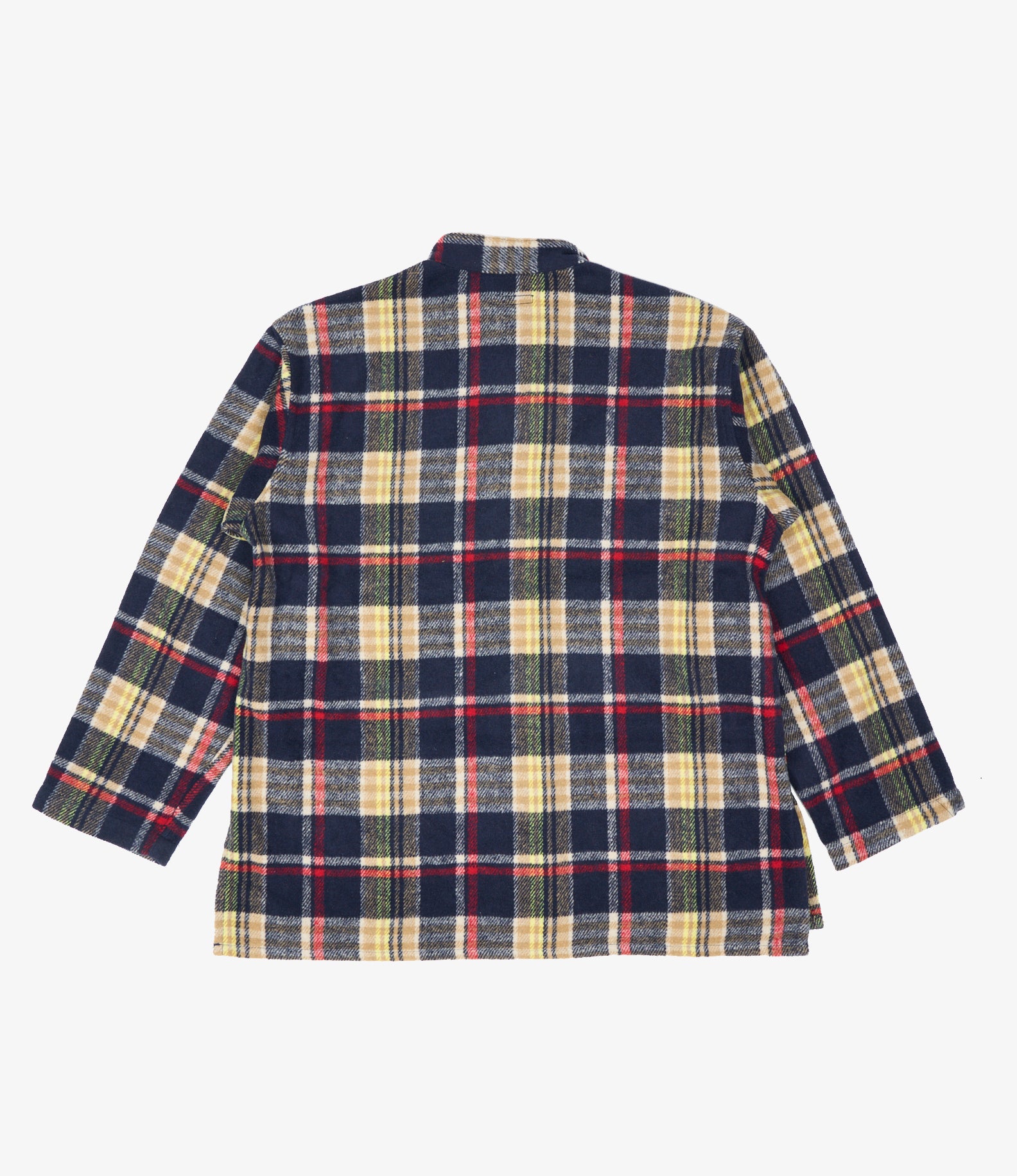 Nepenthes Special - Dayton Shirt - Navy / Red Polyester Heavy Plaid