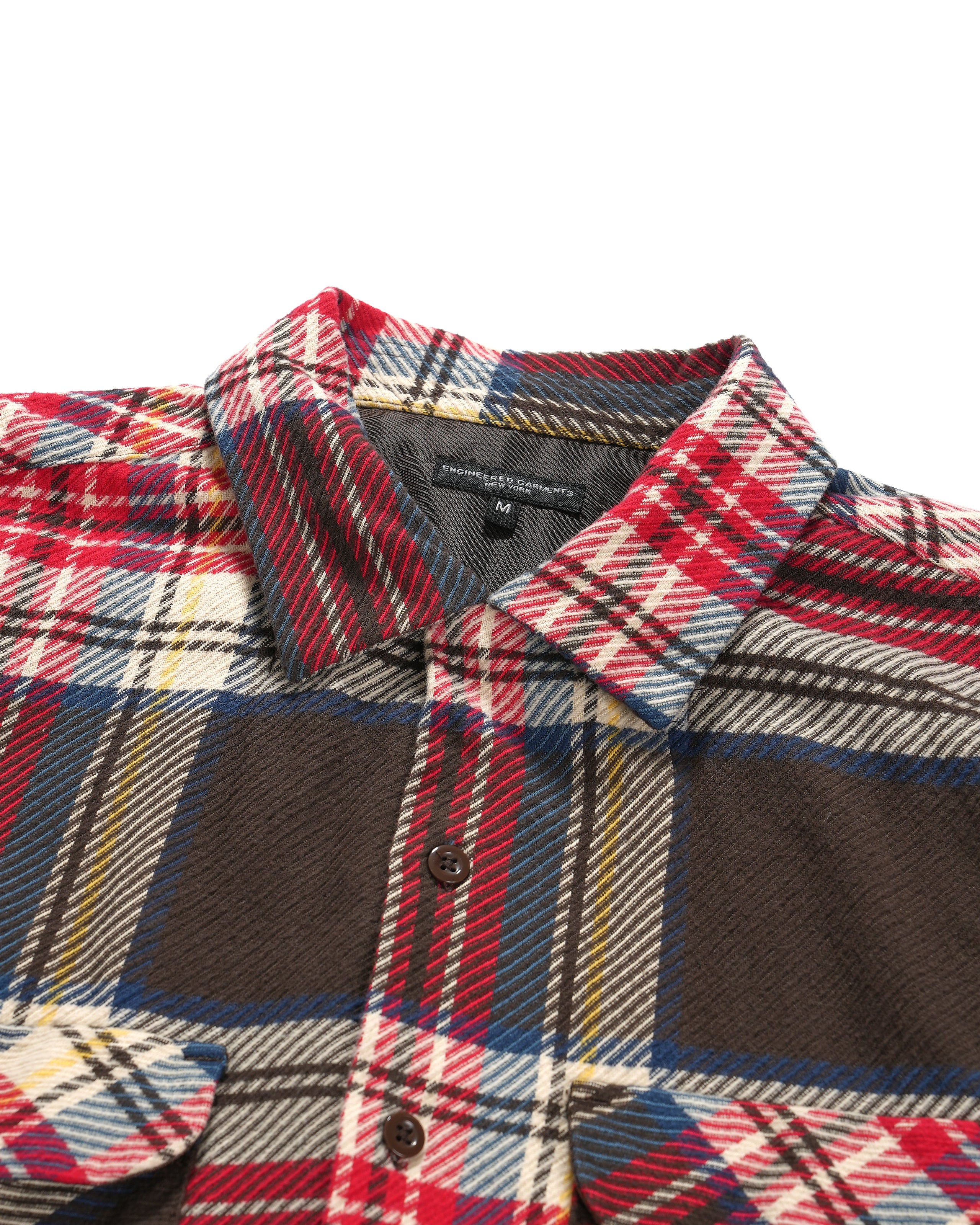 Classic Shirt - Brown Cotton Heavy Twill Plaid