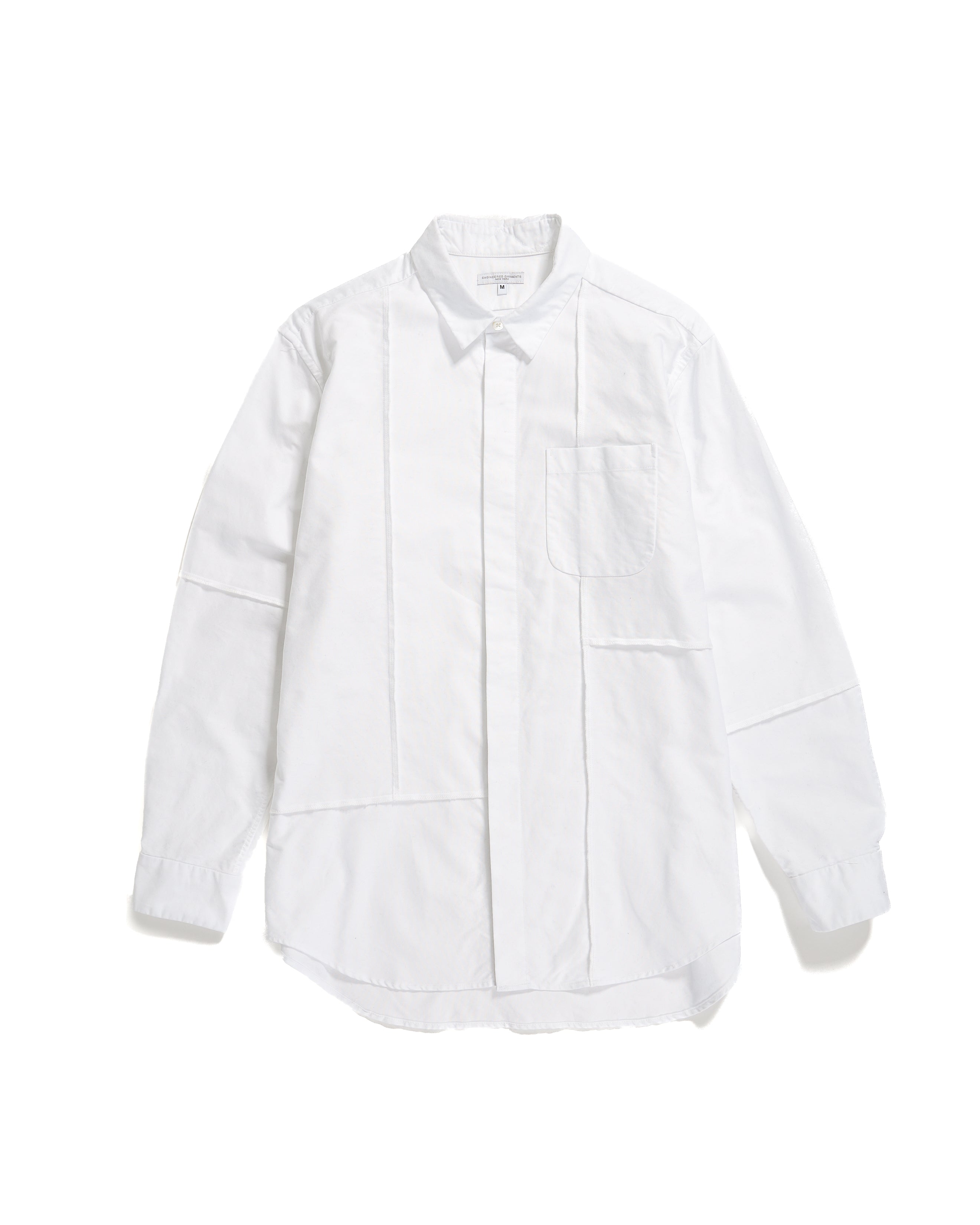 Combo Short Collar Shirt - White Cotton Oxford | Nepenthes New York