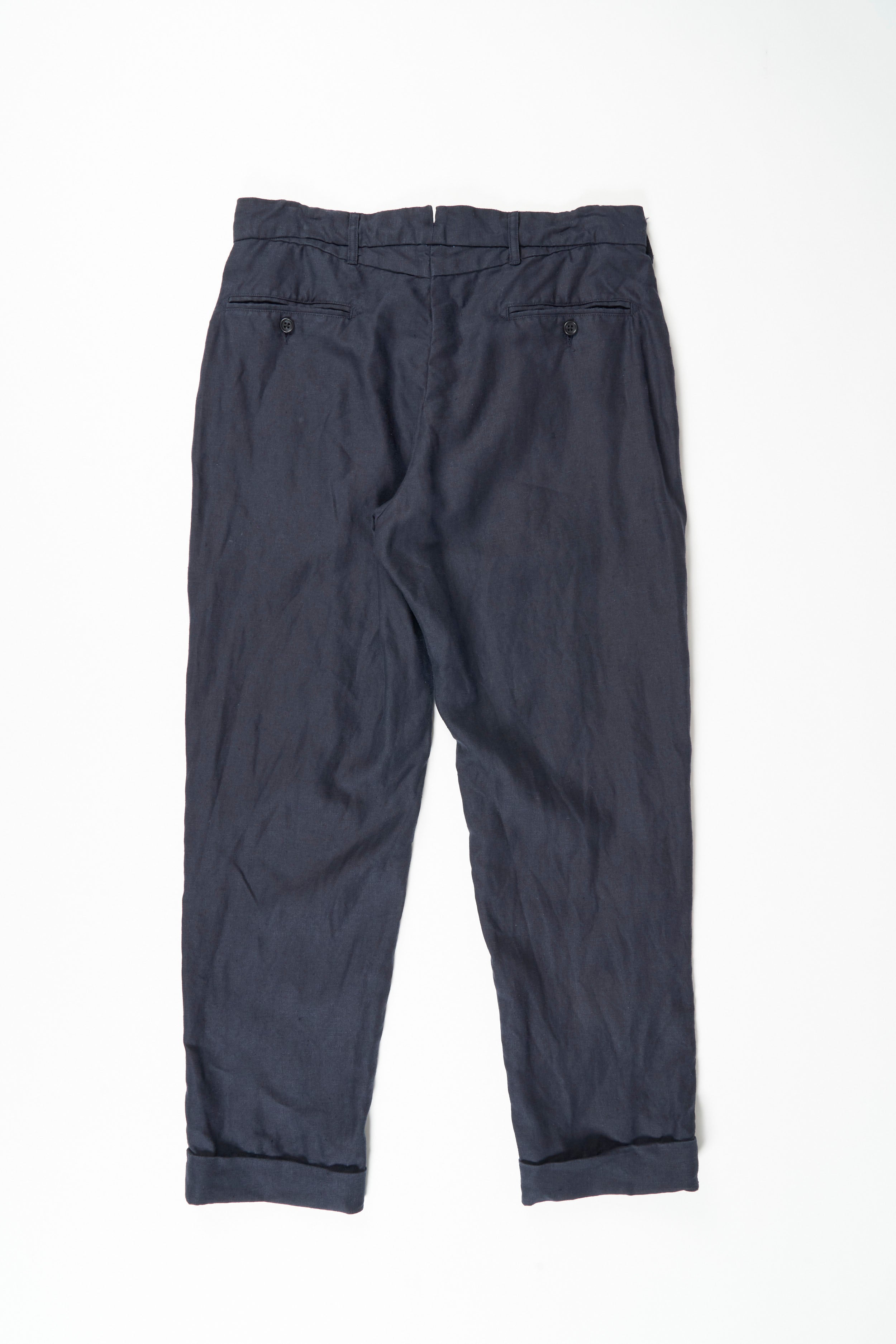 Andover Pant - Navy Linen Twill