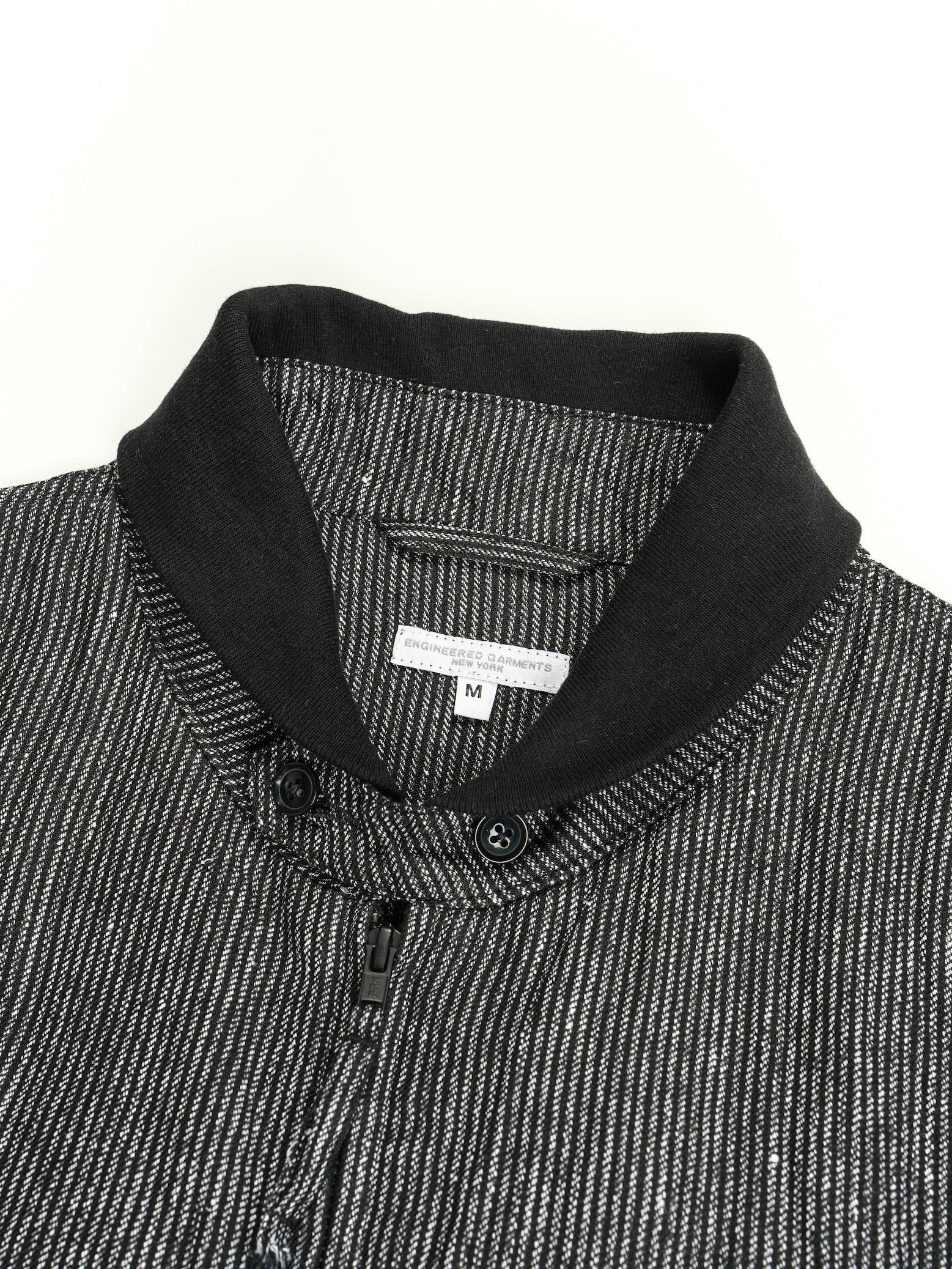 LL Jacket - Black / Grey Linen Stripe