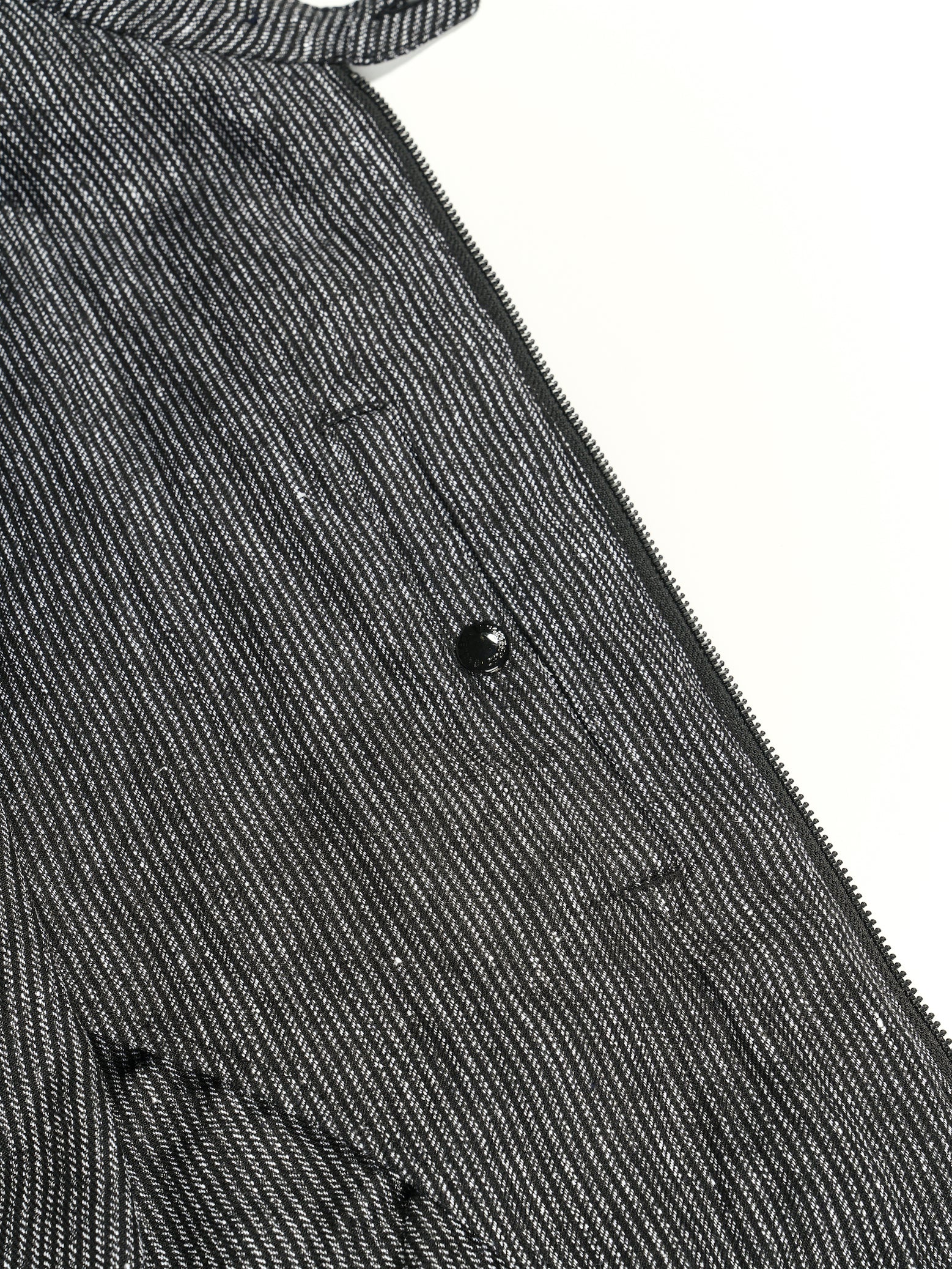 LL Jacket - Black / Grey Linen Stripe